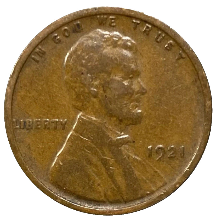 🔥 1921 P Lincoln Wheat Cent Good - Very Good (G-VG) Condition Copper Penny 1c