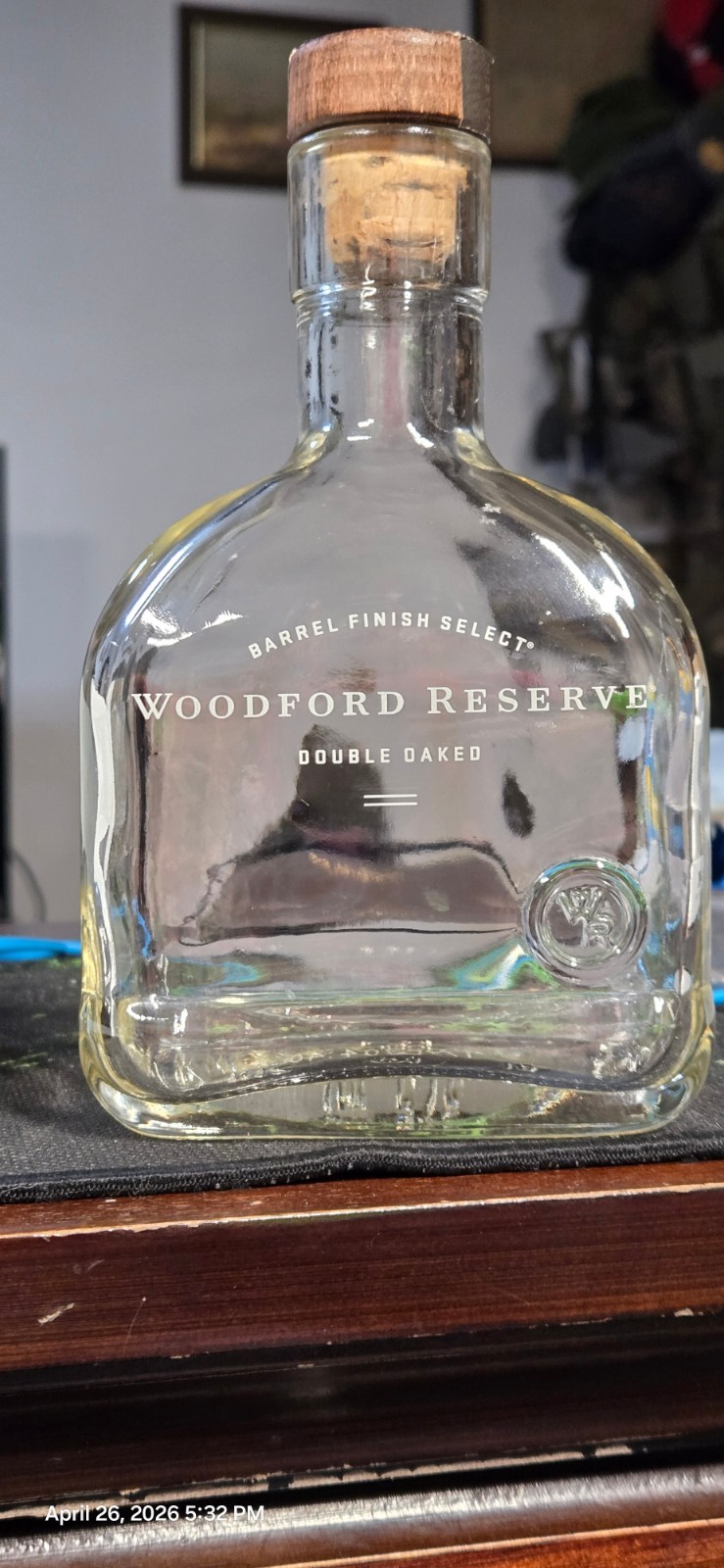 Woodford Reserve "Double Oaked" 375L EMPTY Bottle.