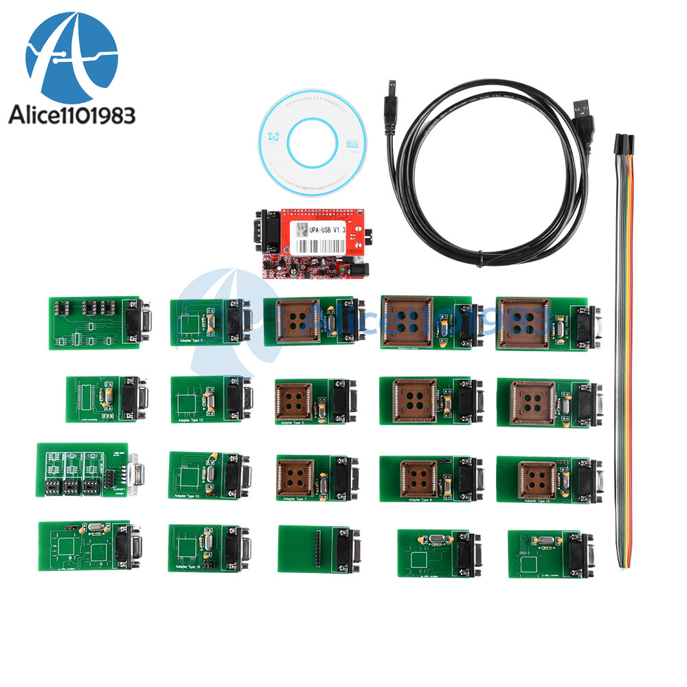 UPA USB Programmer with Full Adaptors Support NEC Function Software V1.3