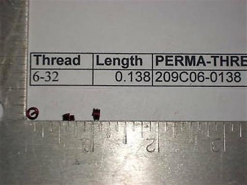 20 NEW 6-32 X .138" Helicoil Locking Inserts Stainless