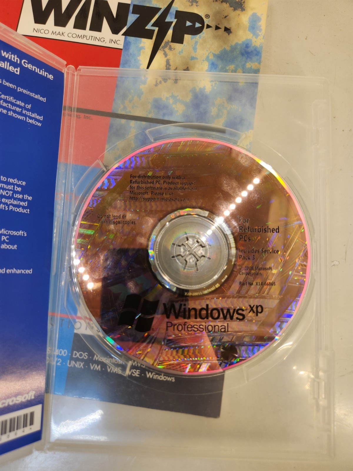 NEW Windows XP Professional SP3 RFB Full Version CD Disc
