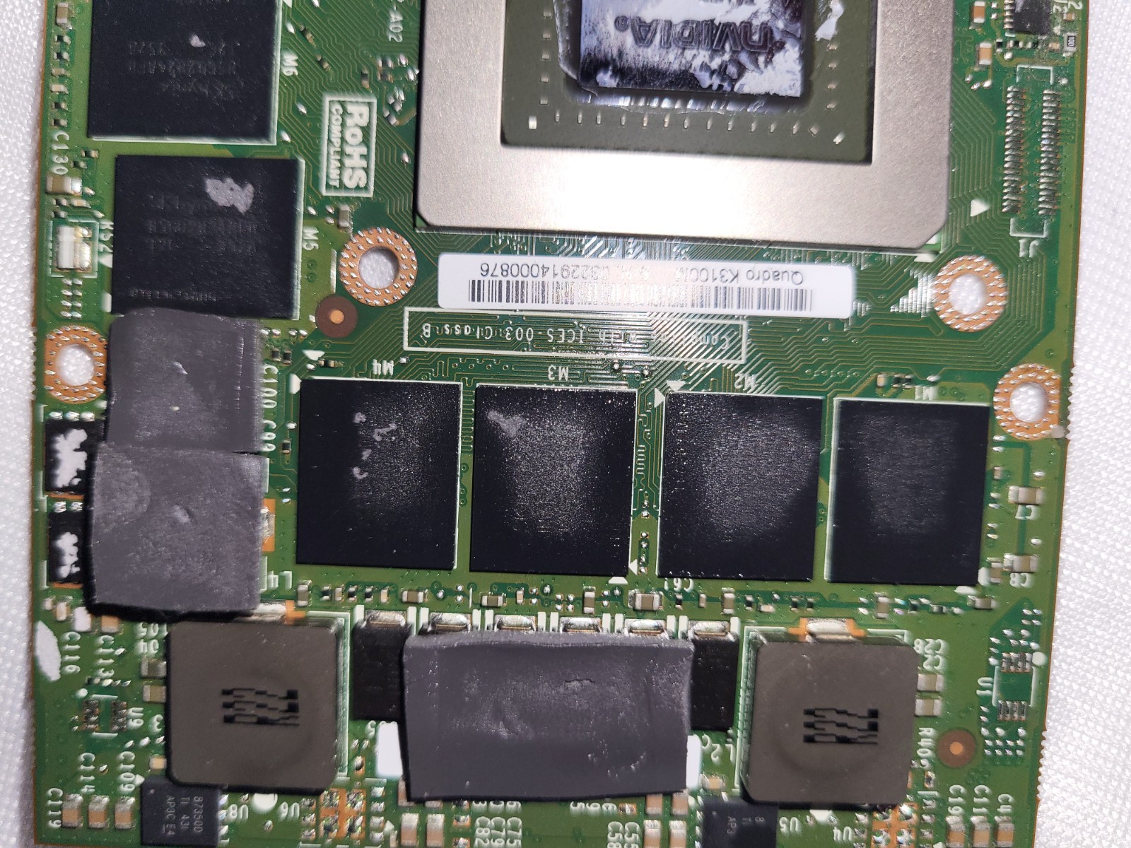 NVidia Quadro K3100M Video Card 4 GB