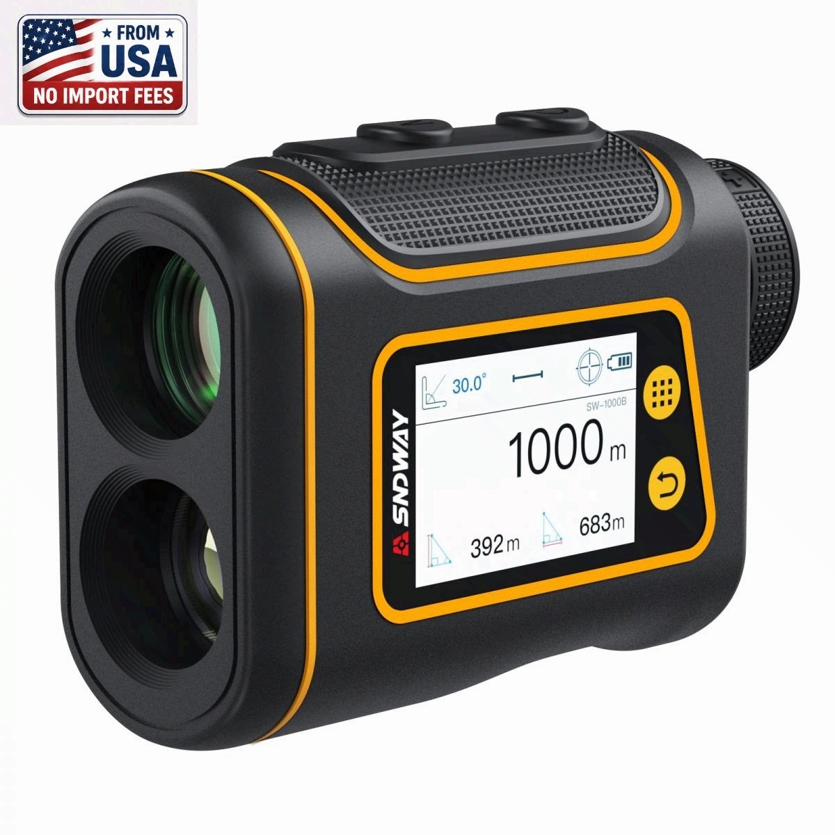 SNDWAY SW-1000B Golf Rangefinder LCD Touch Screen Distance Speed Height Meter