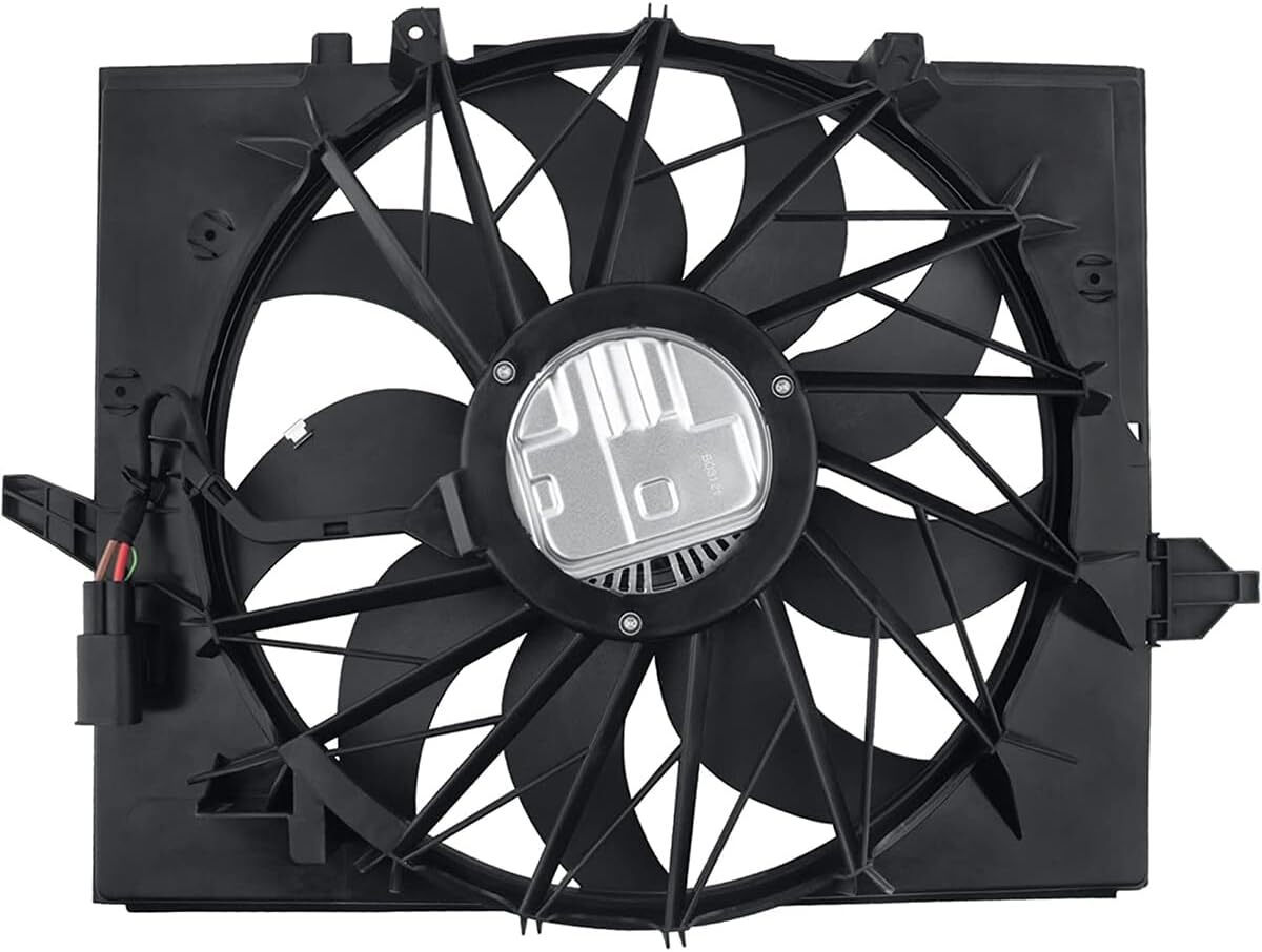 Engine Radiator Cooling Fan Assembly Fit for BMW Models E60 E61 E63 E64 E65