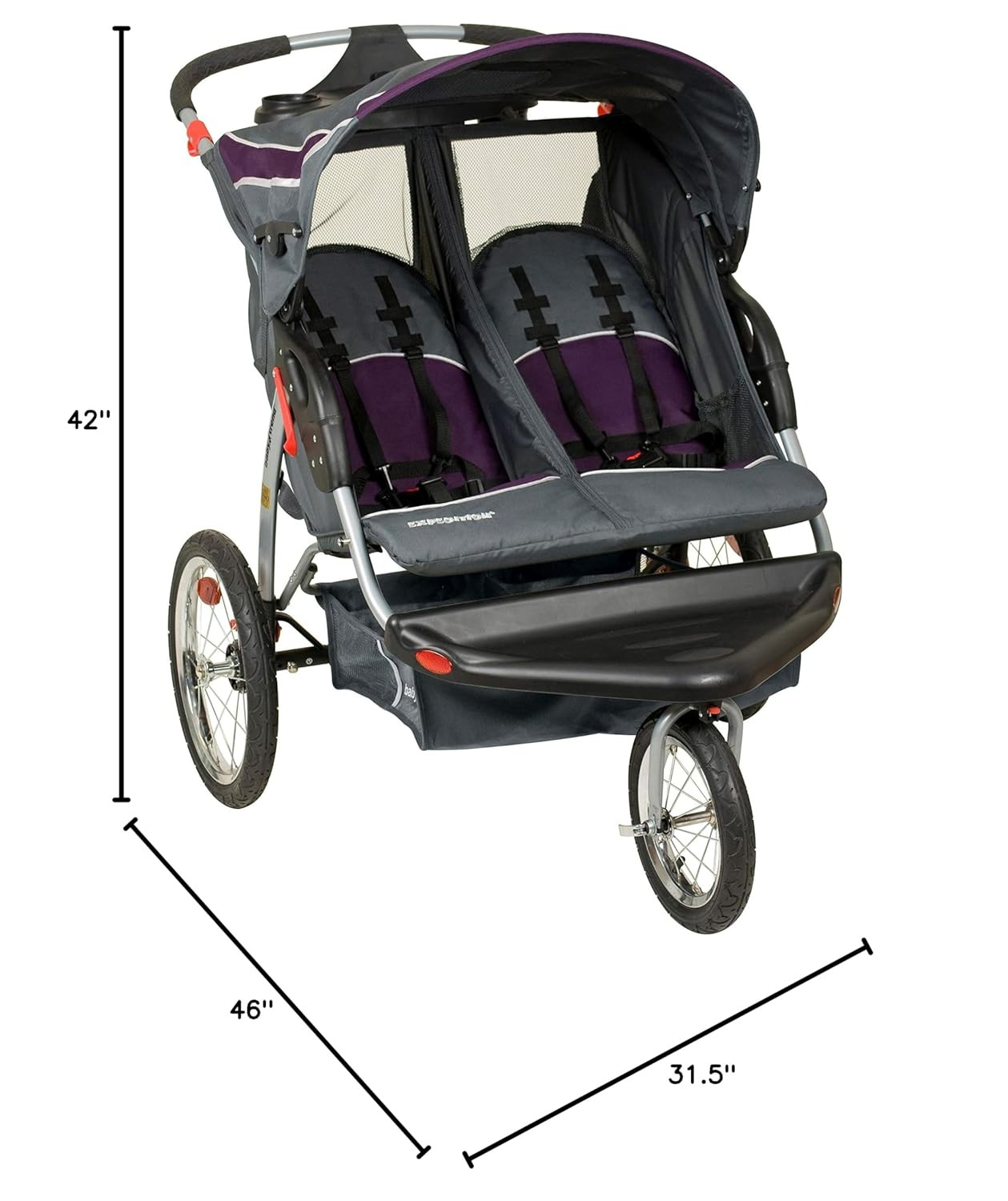 Expedition Double Jogger Stroller Griffin FREE SHIPPING USA...