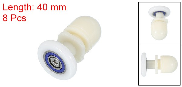 8 Pcs 27mm Shower Door Rollers Wheels Replacement White