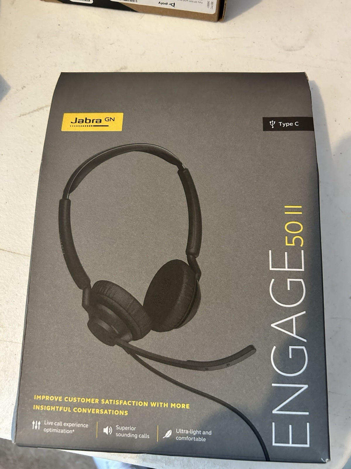Jabra Engage 50 II USB-C Stereo Headphones Adjustable, Black
