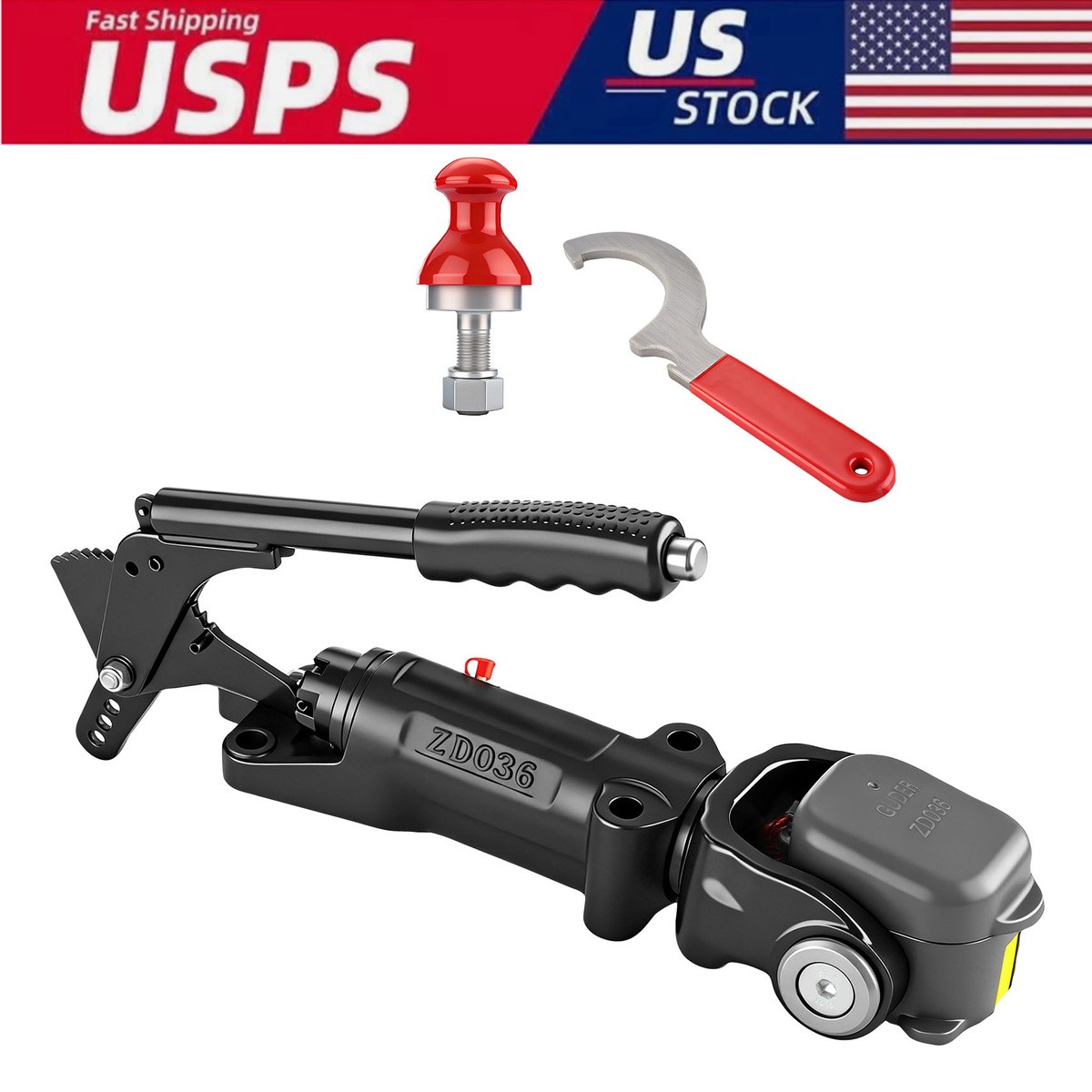 3.5 Ton Off Road Coupling Trailer Hitch Towing Swivel Coupler for Caravan ATV