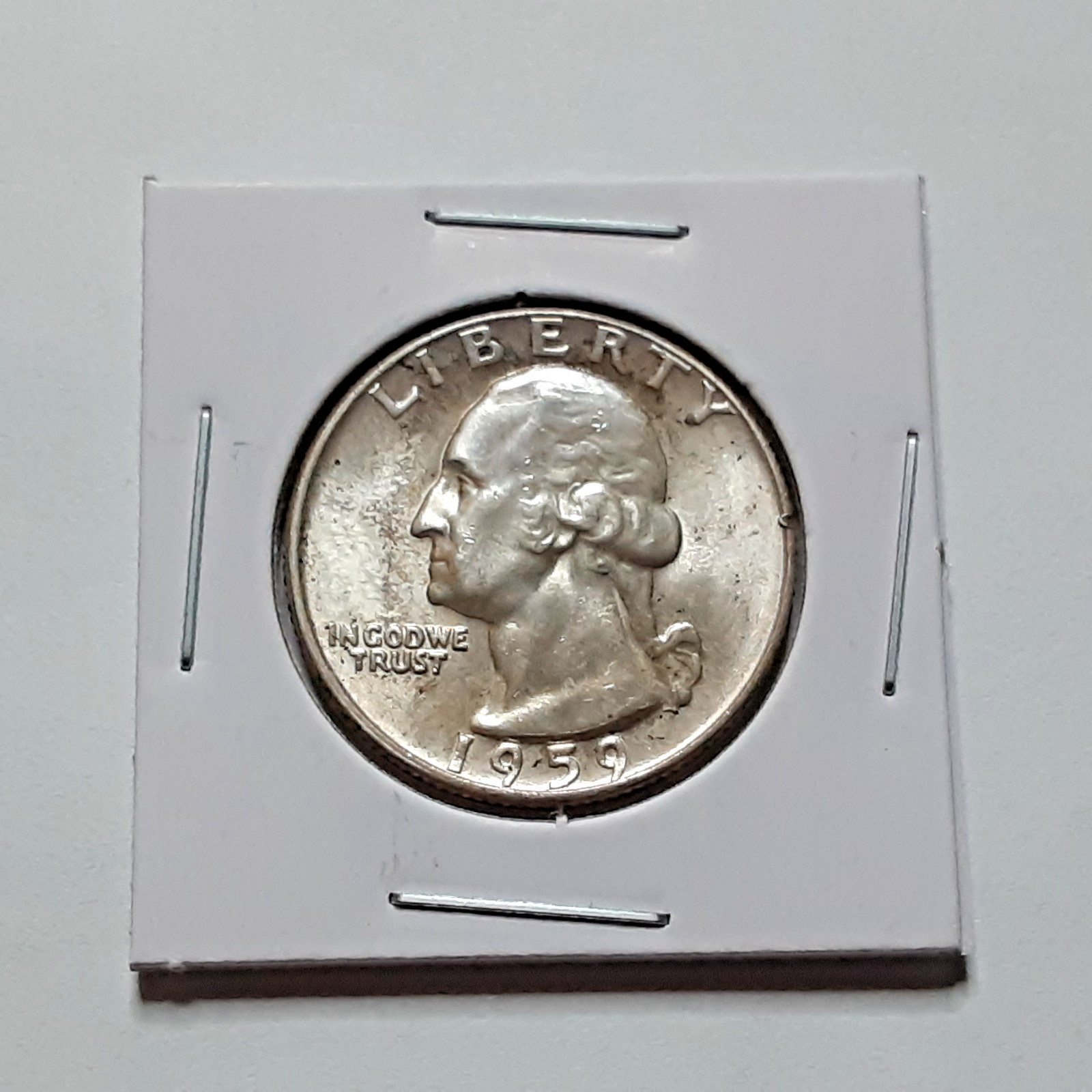 BU Condition 1959 D Silver Washington Quarter!!  Nice Coin!   K38