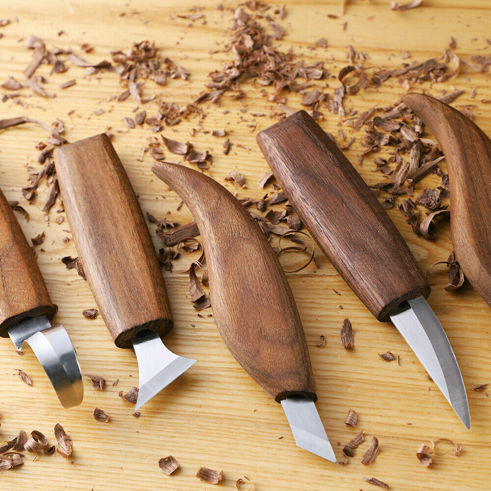 10 Piece Wood Carving Tools Hand Chisel Tool Set Professional Woodworking Gouges