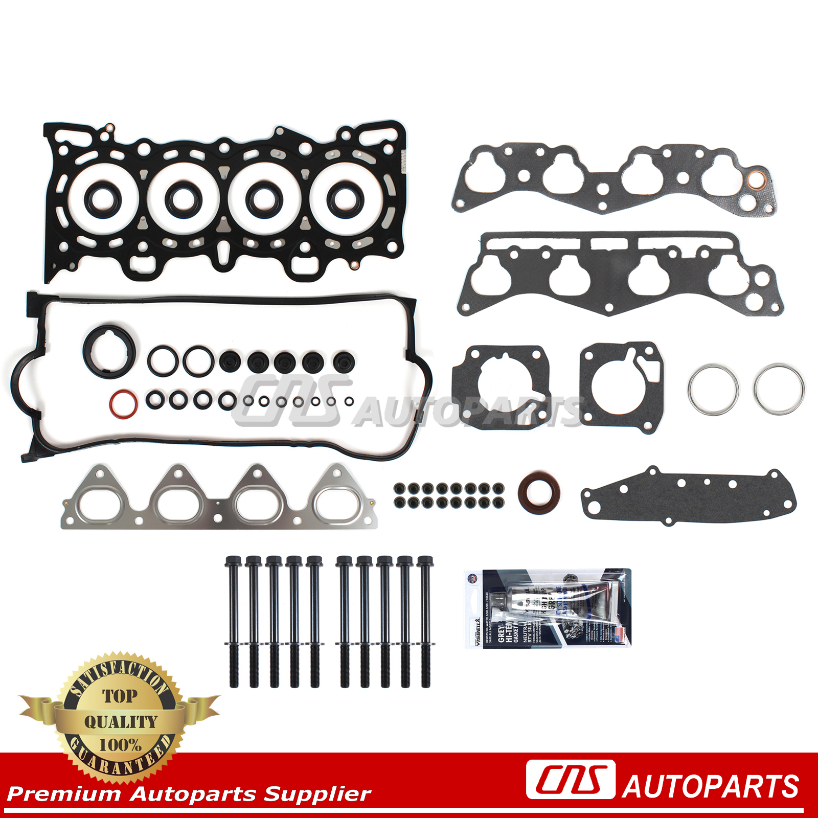Fits 96-00 Honda 1.6L SOHC Cylinder Head Gasket Bolt Kit Set D16Y5 D16Y7 D16Y8