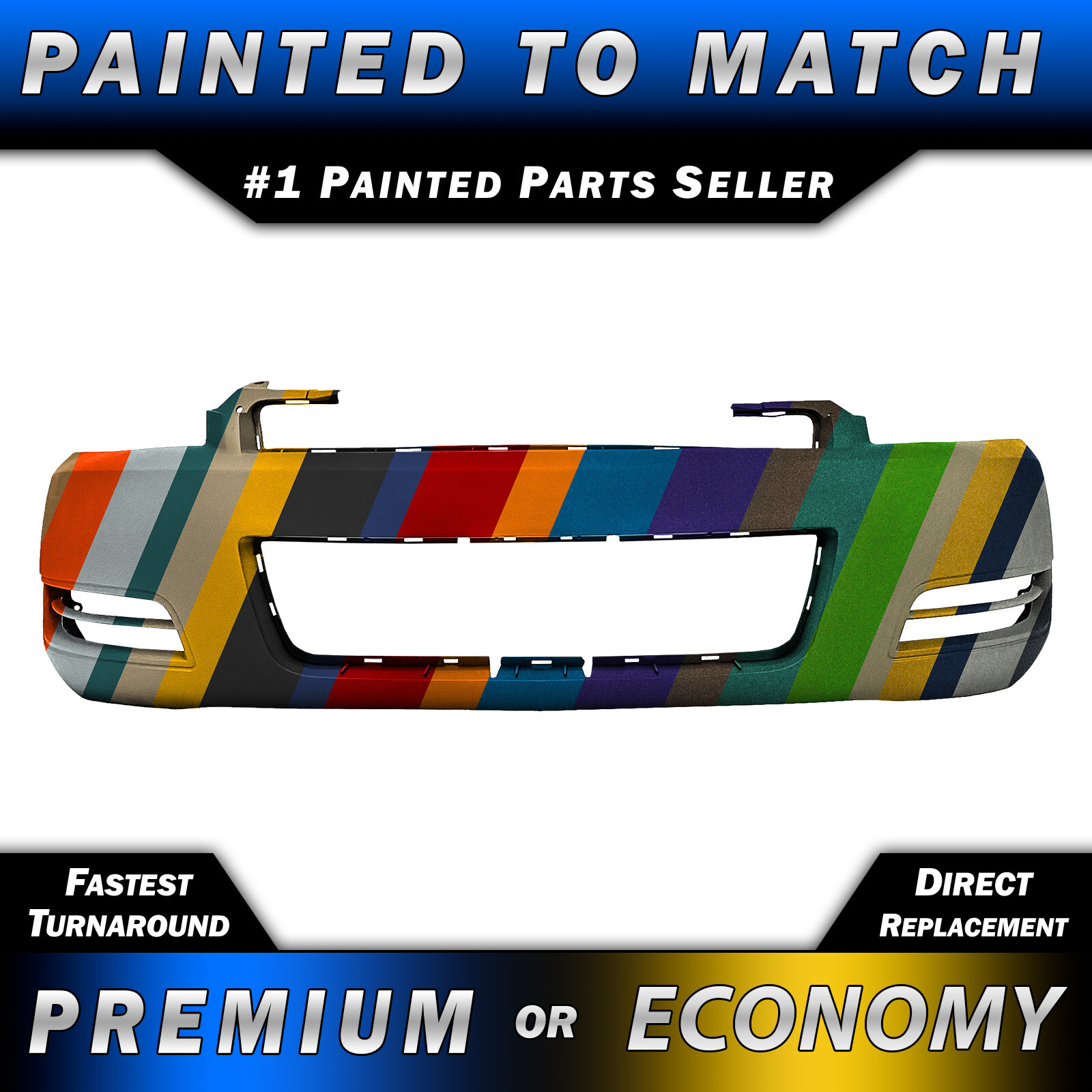 NEW Painted To Match - Front Bumper Fascia Exact Fit for 2006-2013 Chevy Impala