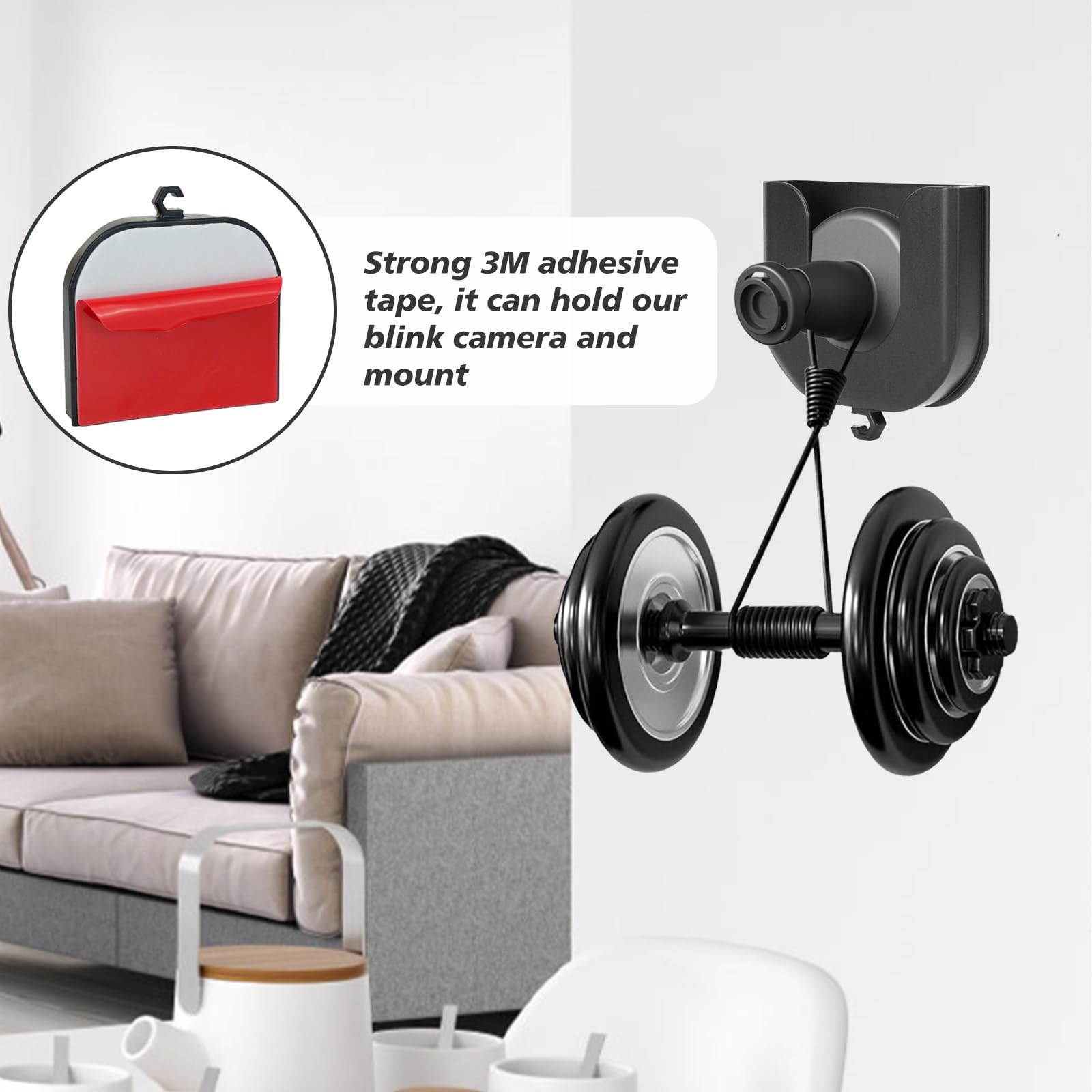 Blink Camera Mount 3 Pack No Drill HBV Adhesive for Blink Outdoor 4, Mini 2