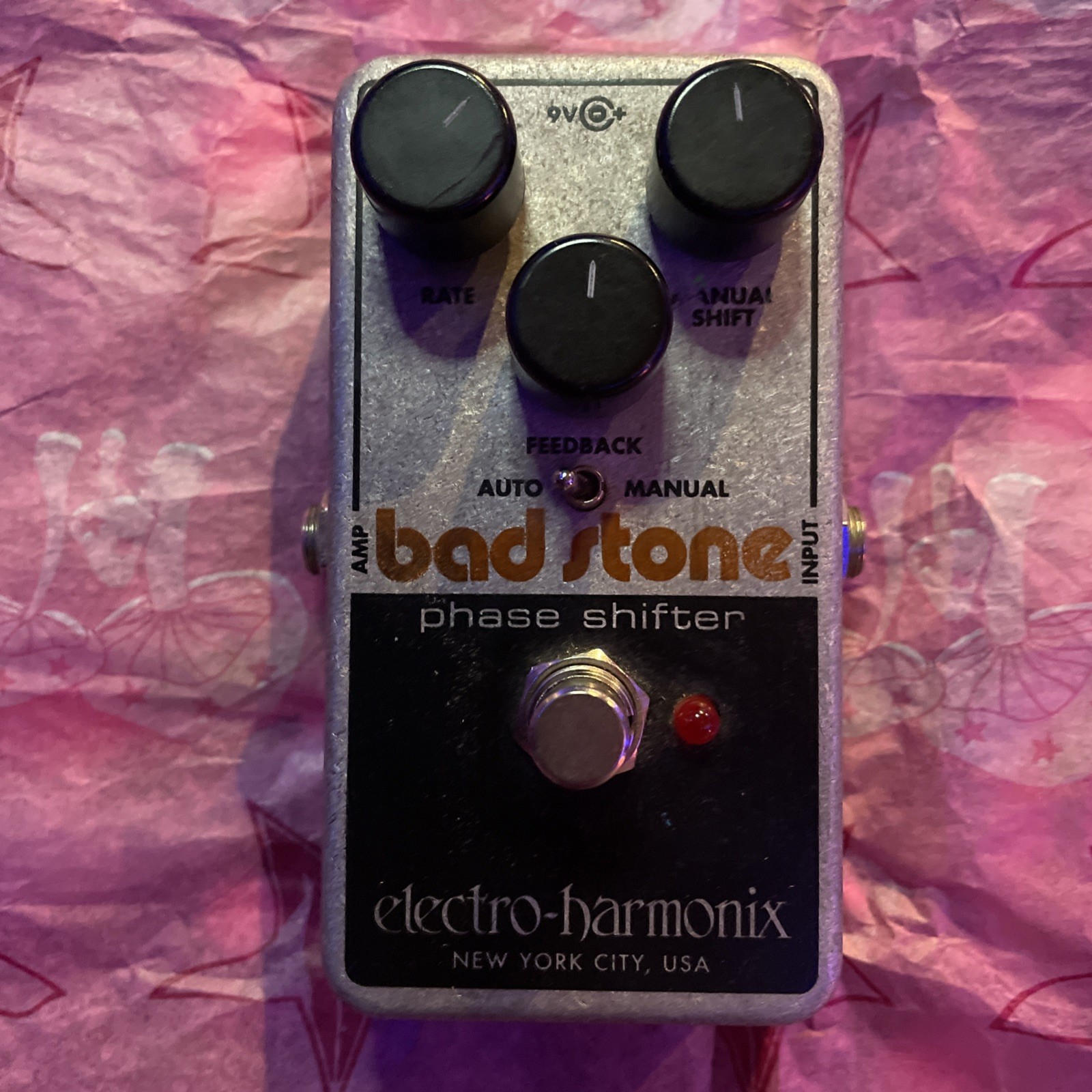 Used Electro-Harmonix EHX Bad Stone Analog Phase Shifter Effects Pedal!