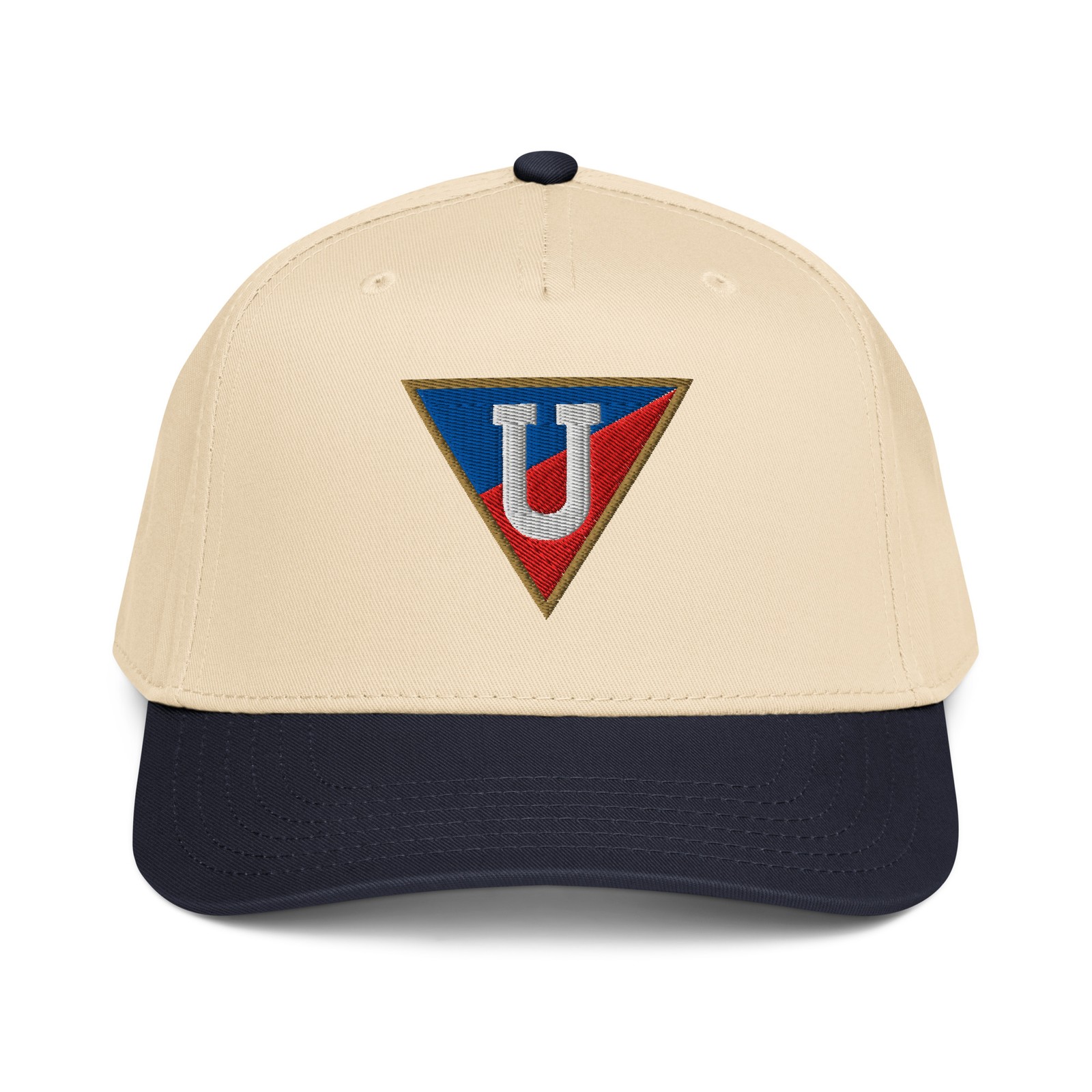 Liga de Quito LDU Minimal Design Embroidered 5 Panel Mid-Profile Cap Soccer Hat