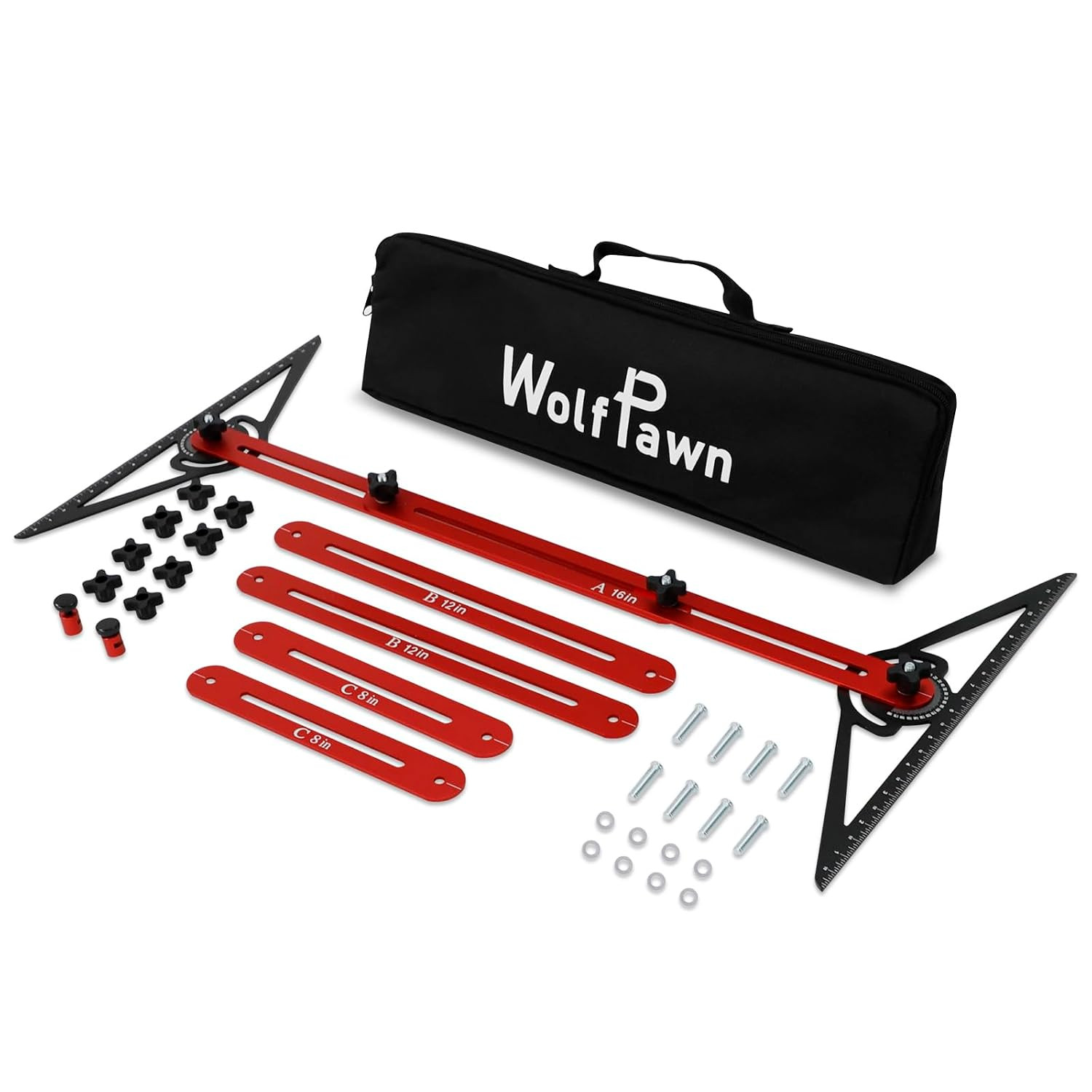Stair Tread Template Tool,8-72 Inches Aluminum Alloy Stair Measuring Tool,Adjust
