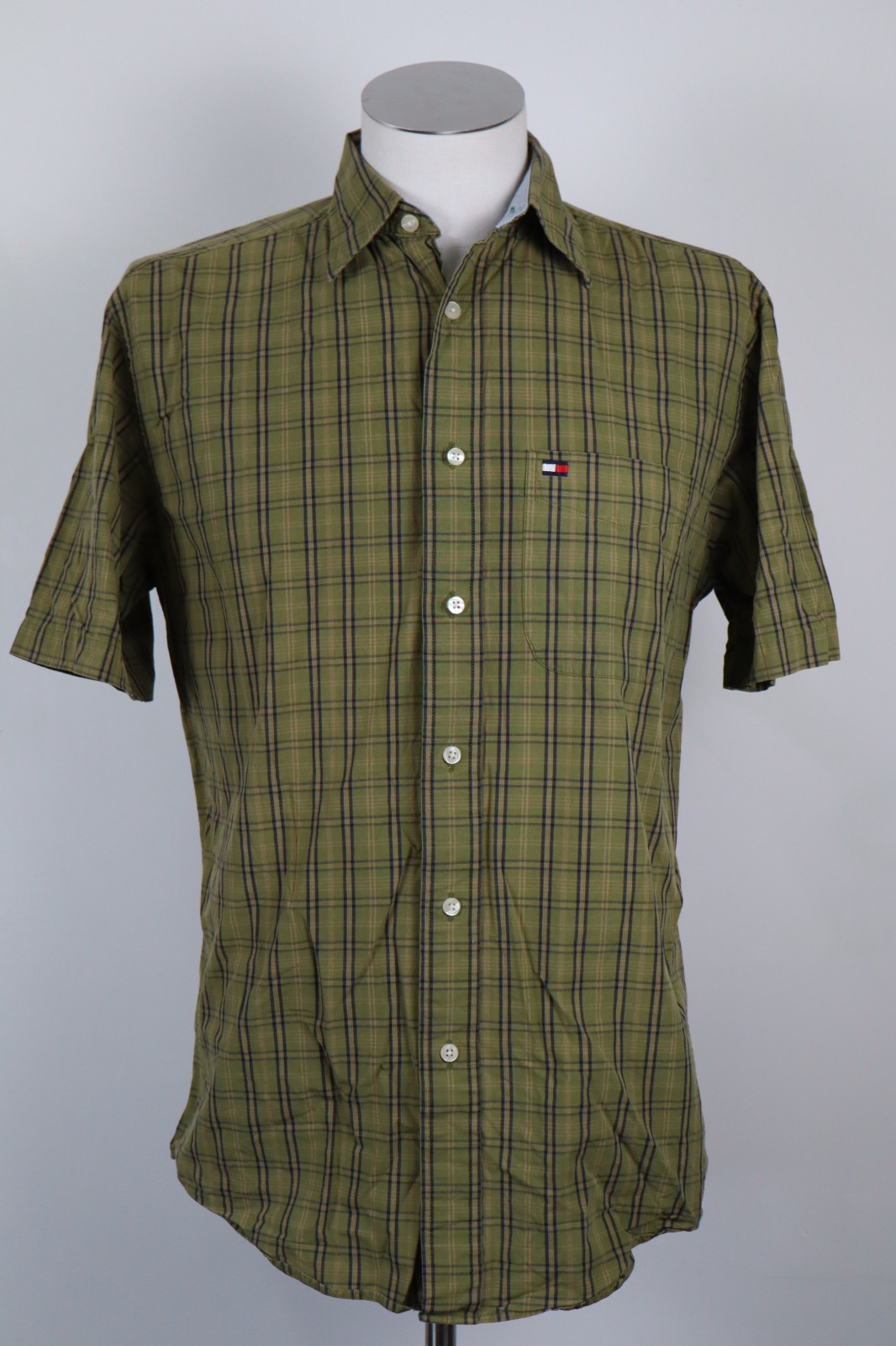 Tommy Hilfiger Men's Casual Shirt Vintage Shirt Cotton Size S