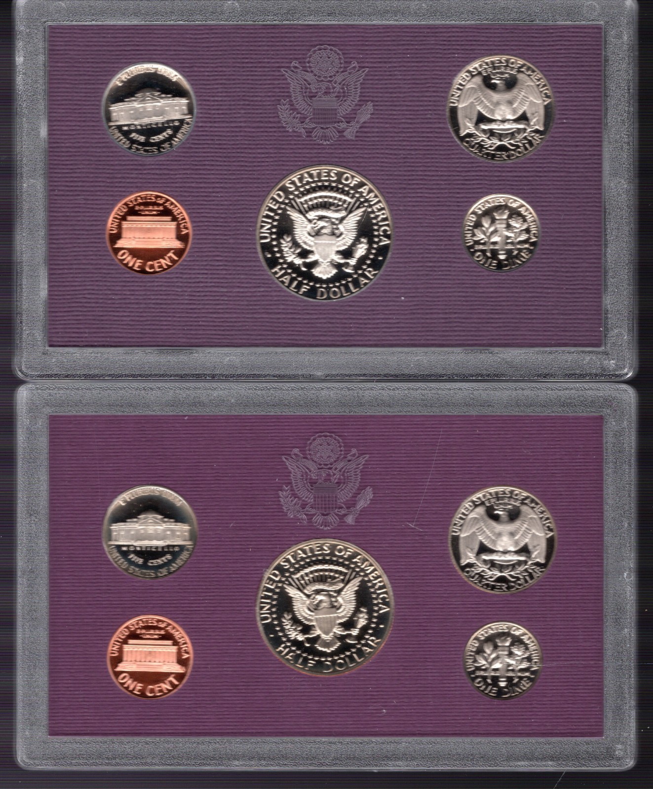 1987 s + 1989 s MINT PROOF SETS