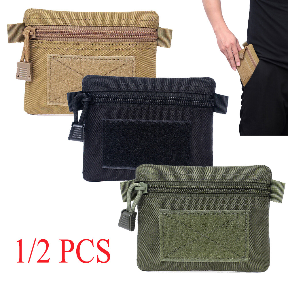 Tactical Molle Coin Key Purses Pouch Mini Storage Bag Utility Card EDC Pouch Bag
