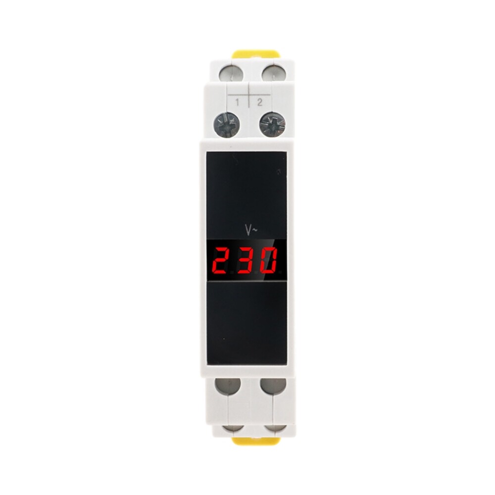 SDM011 AC80-500V Modular Rail Type AC Single-phase Digital Display Voltmeter