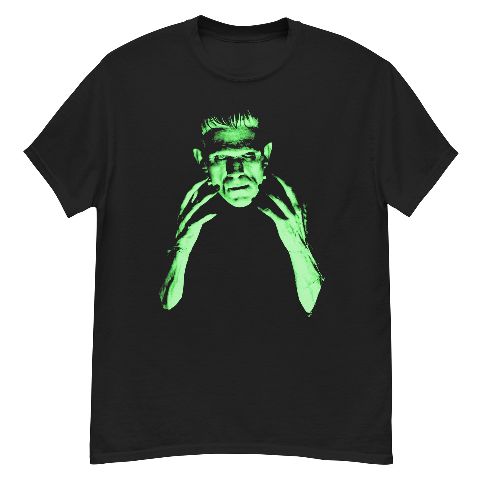 Frankenstein cult horror film Boris Karloff fan art t-shirt