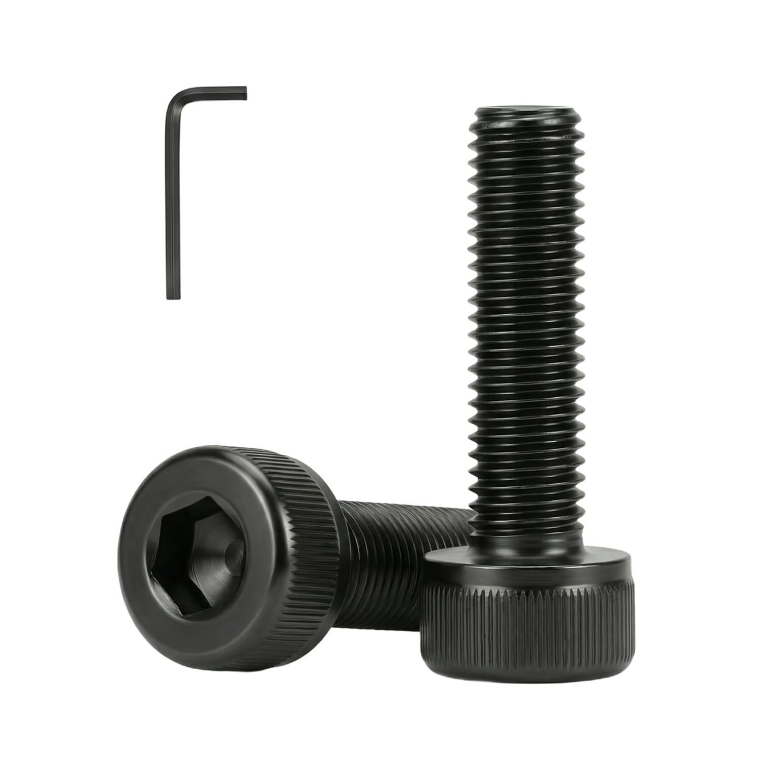M3 x 12mm(50 Pack) Hex Socket Head Cap Screws Bolts, Black Oxide 304 Stainles...