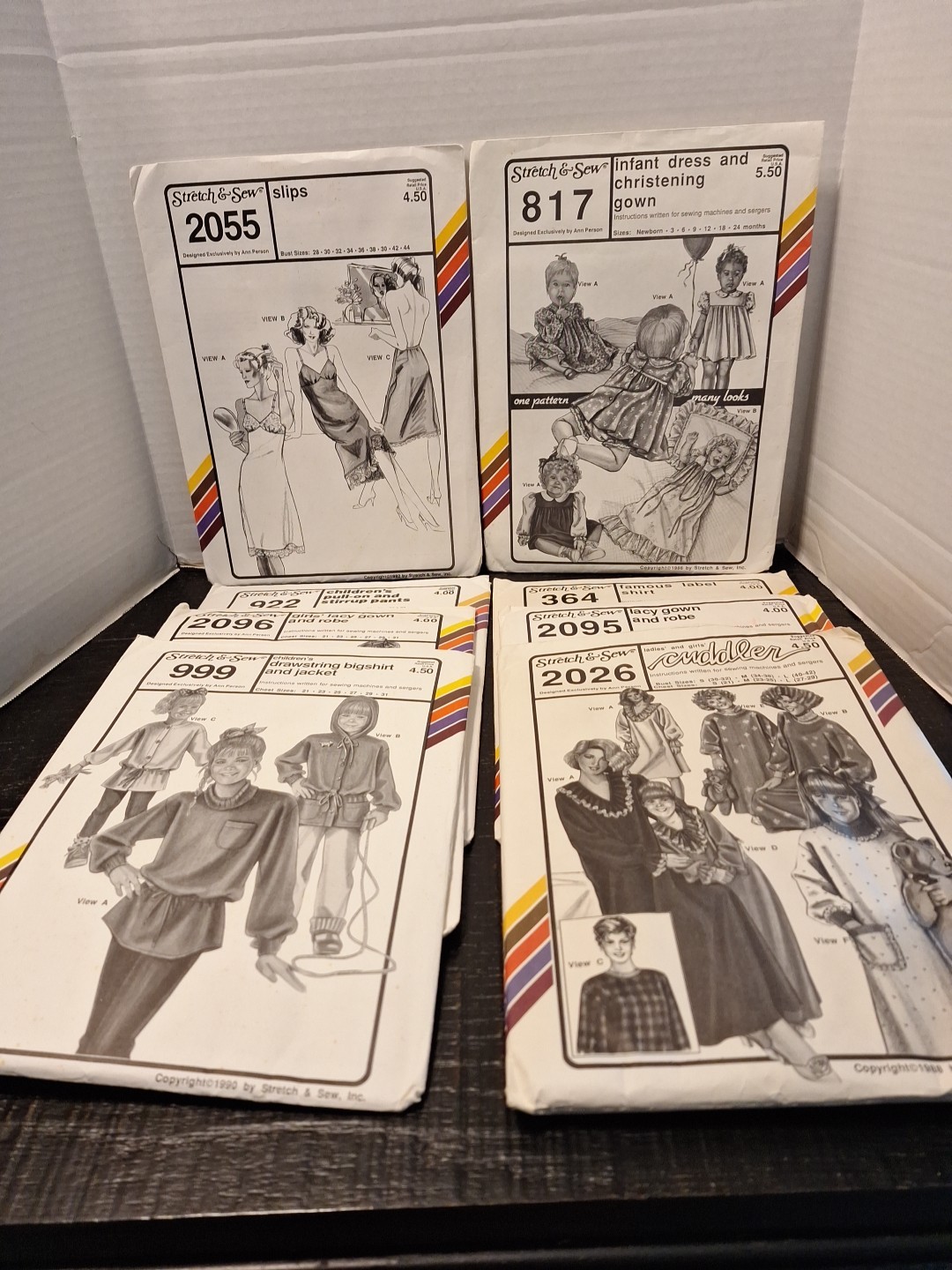 Stretch & Sew Lot of 8 1980s instructions for sewing machines and servers USA