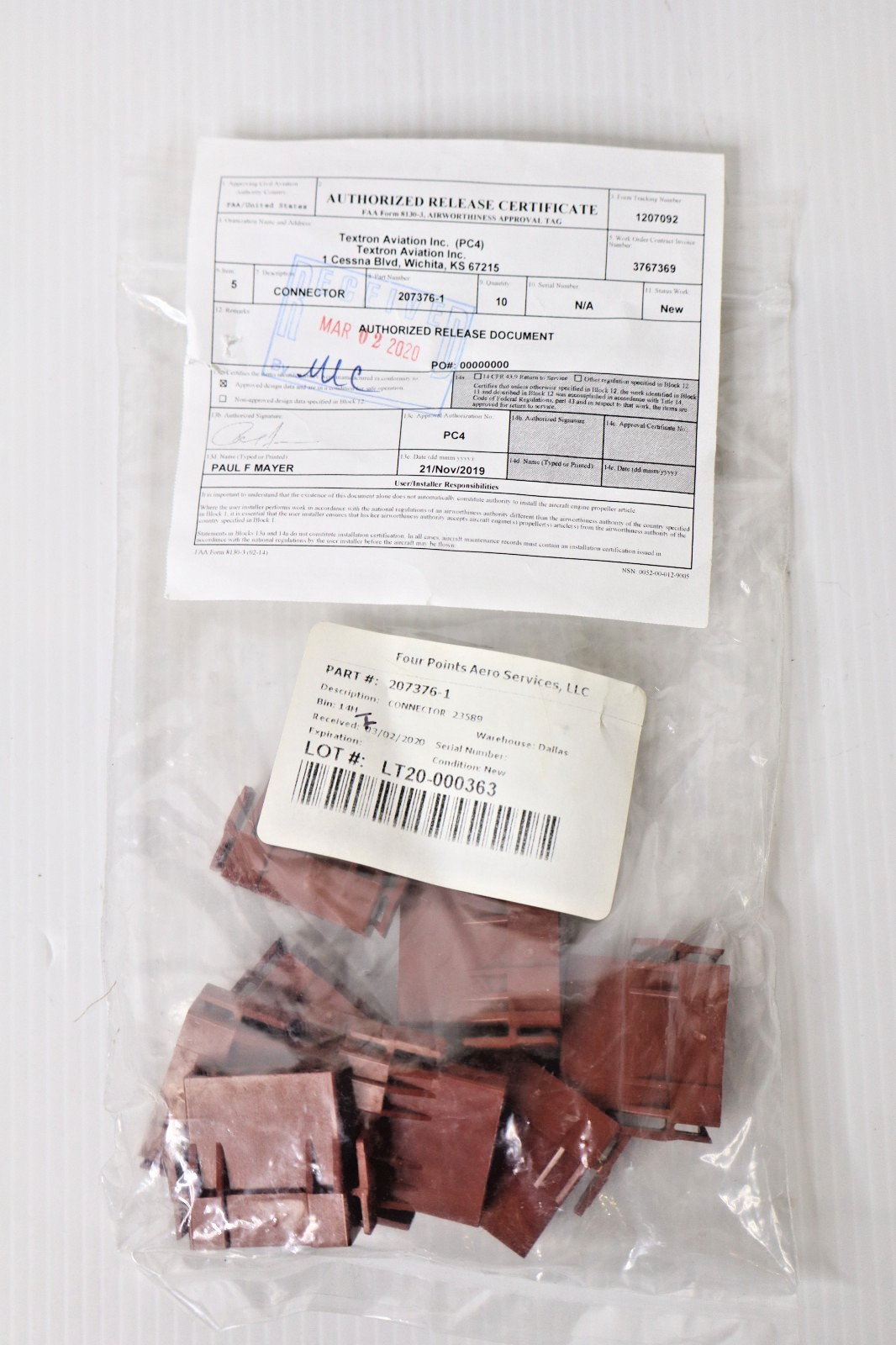 207376-1 Connector (Bag of 10)