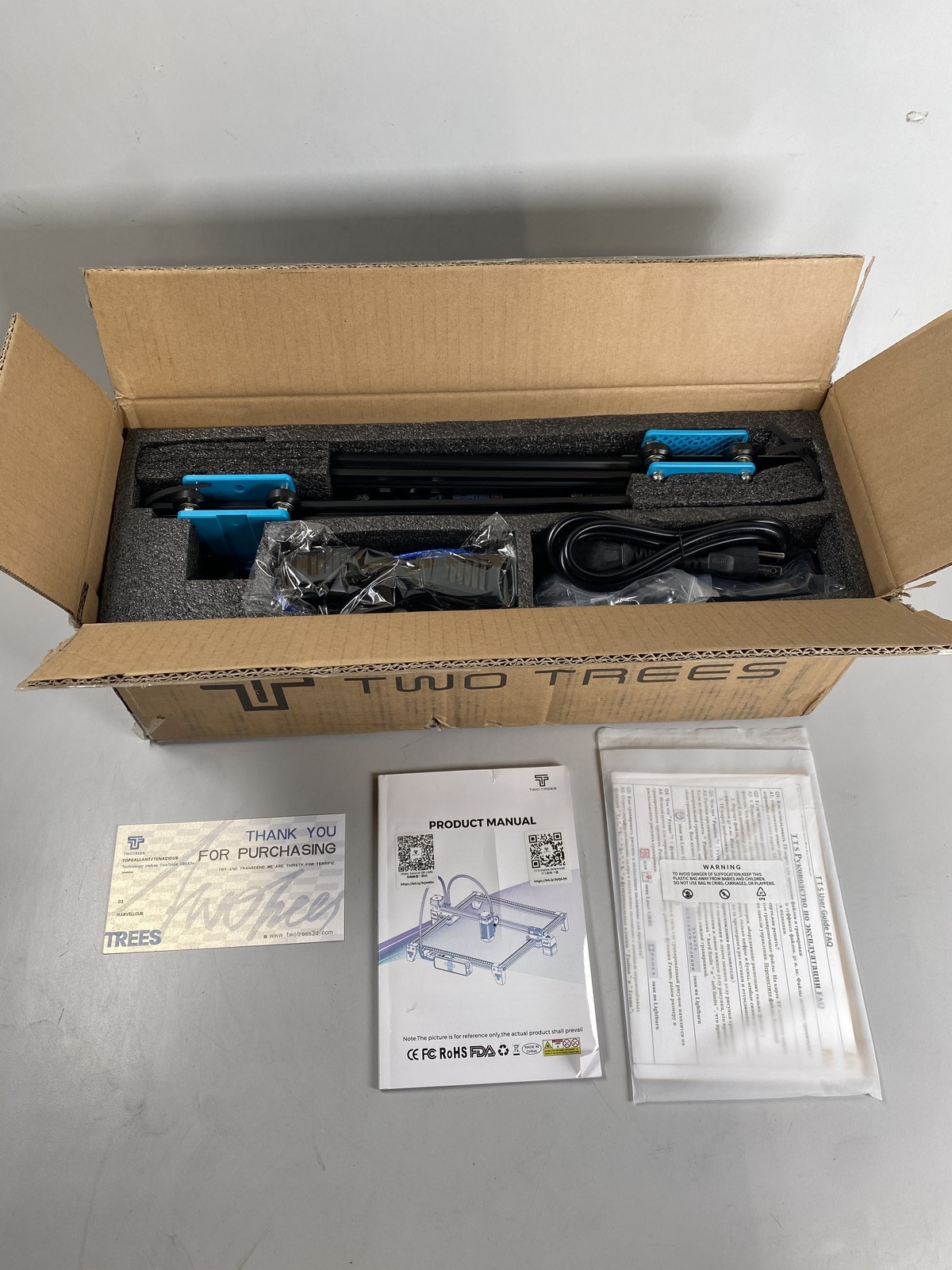 Twotrees TTS-10 Pro Diode Laser Engraver w/ US Plug Type - Black