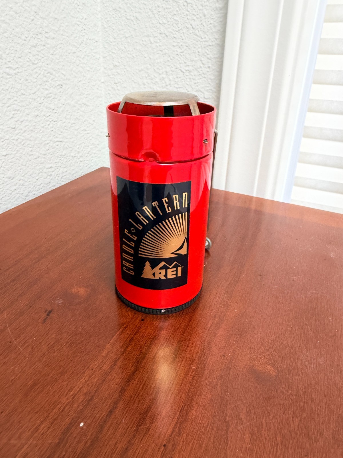REI Original Candle Lantern Camping Made in USA  UCO Vintage Red Black