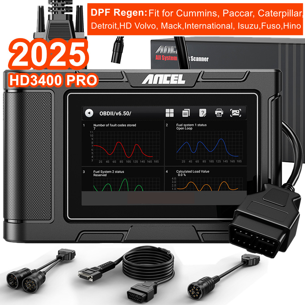 Diesel Truck Scanner OBD for Cummins HD Volvo Mack International Fuso DPF Regen