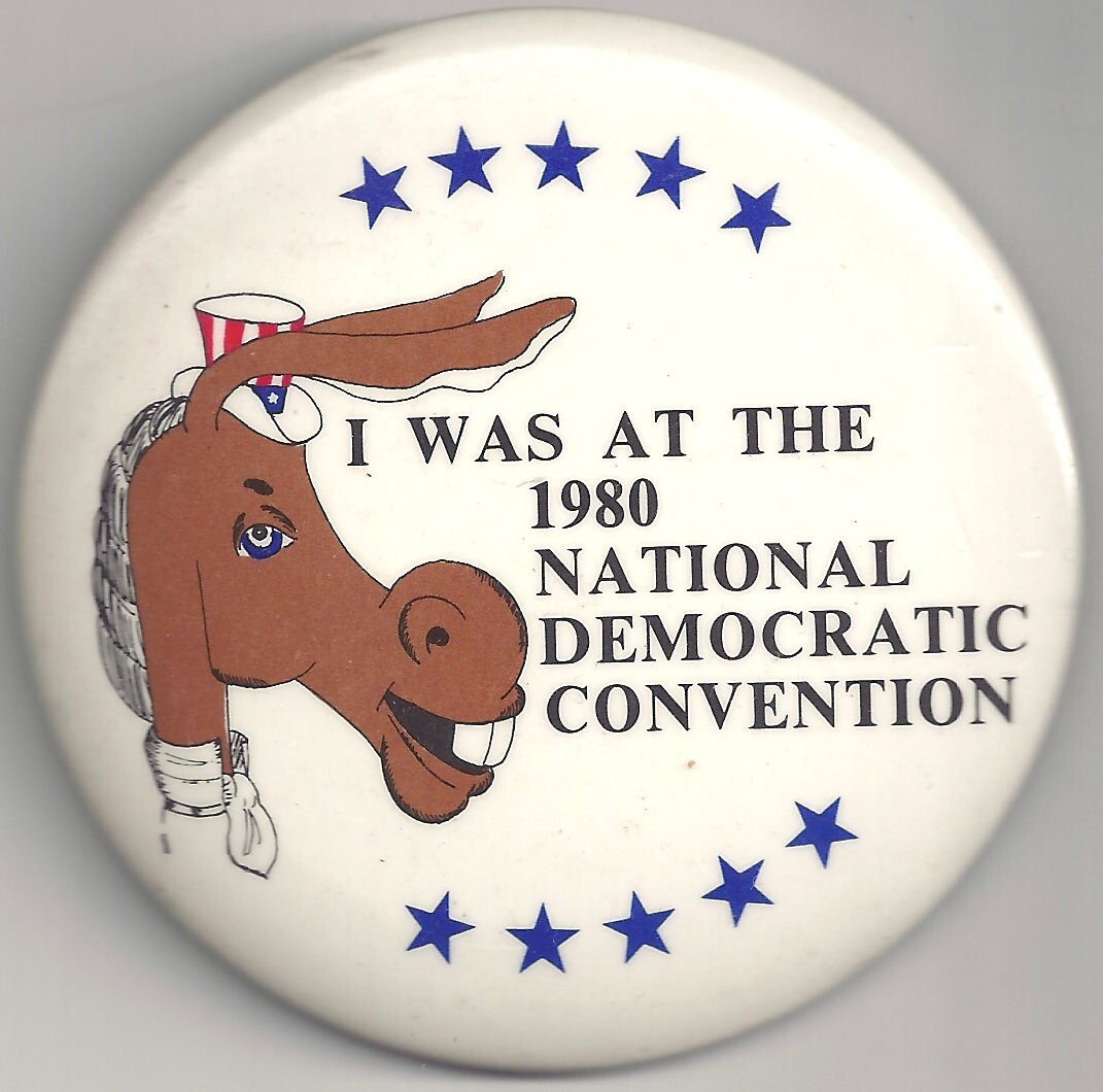 I Was at 1980 National Democratic Convention Donkey Pin