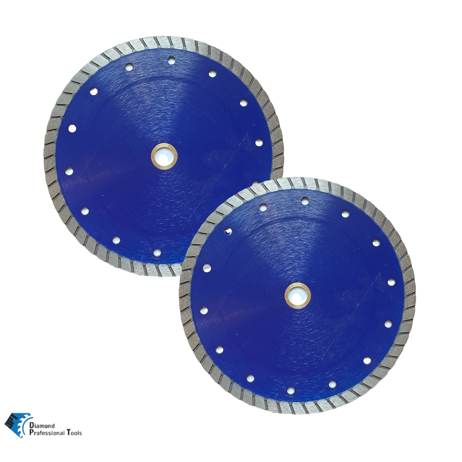 2 Pack 8" Diamond Turbo Saw Blade Cut Tile Ceramic Concrete Bricks Blocks Marble