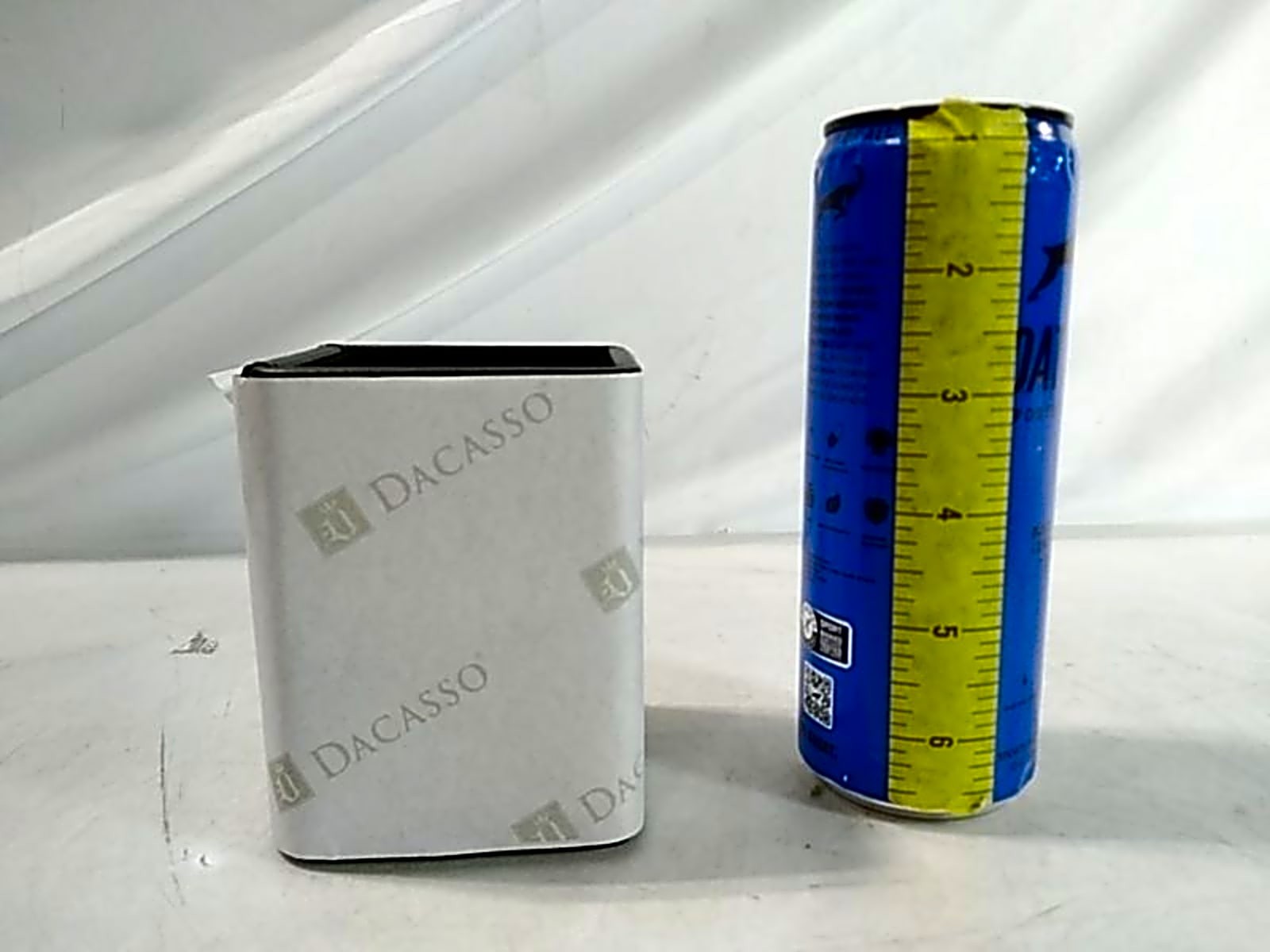 Dacasso A1010 Black Leather Square Pencil Cup