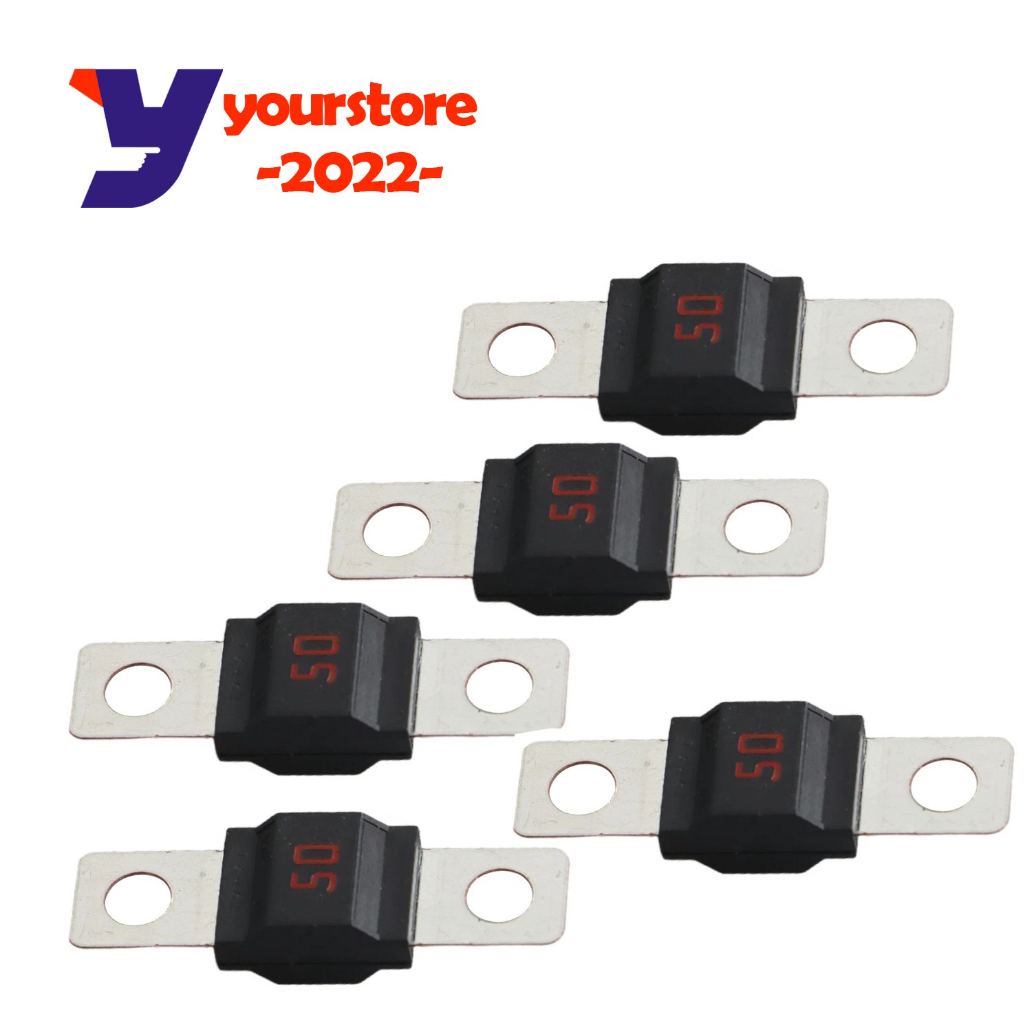 Set of 5 Fuse 50A Fit for 2012-2024 Ford Edge Focus Fusion 2013-2020 Lincoln MKZ