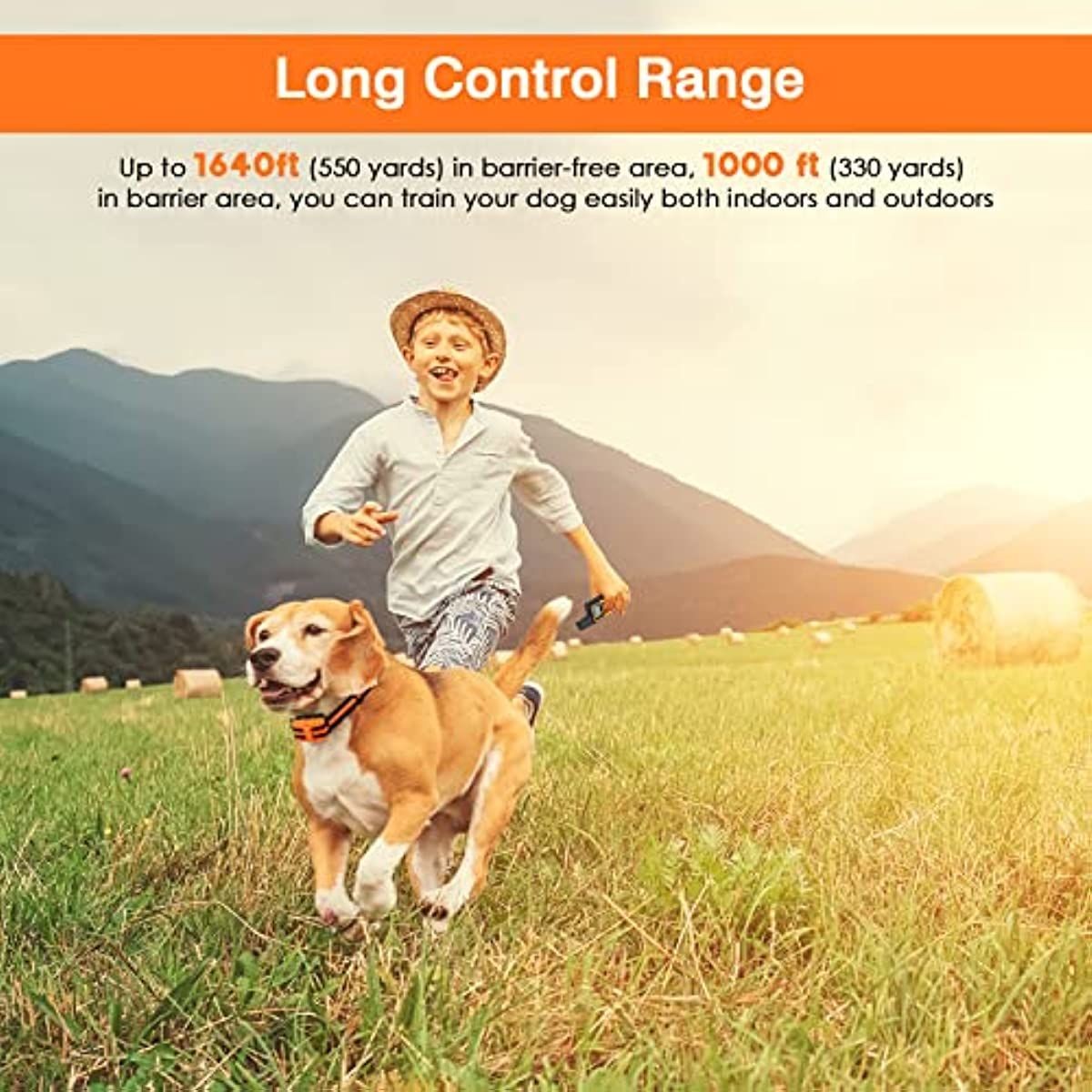 Dog Training Collar; Shock Collars 3 Modes; Rechargeable Collar for Dogs
