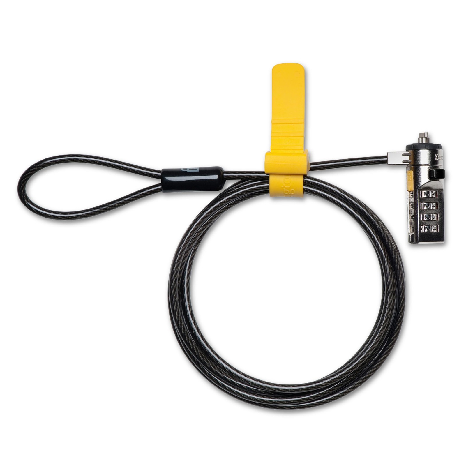 Kensington Combination Cable T-Bar Standard Lock Slot K-Slot, Black