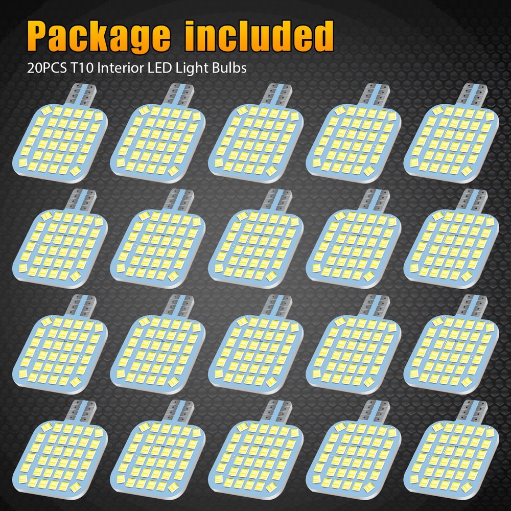 20X Super White LED Camper Trailer Interior Light Bulbs 12V T10/921/194 36SMD