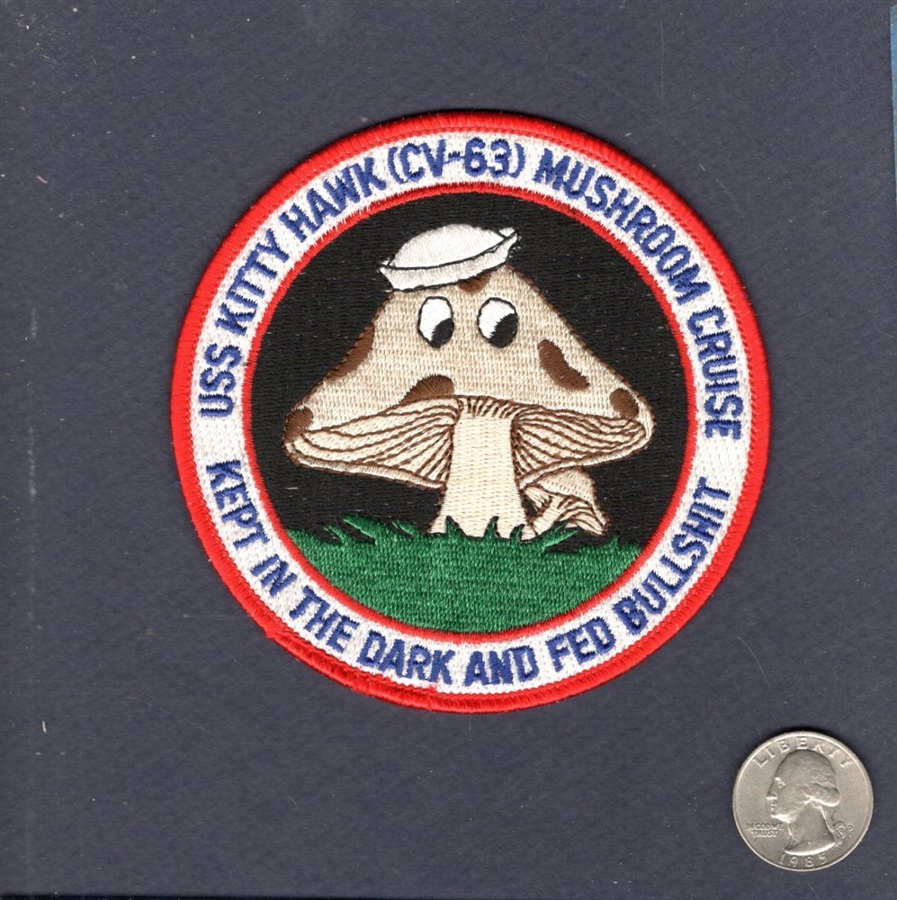 CV-63 USS KITTY HAWK CVW-15 Mushroom Cruise 1990's US NAVY Squadron Ship Patch