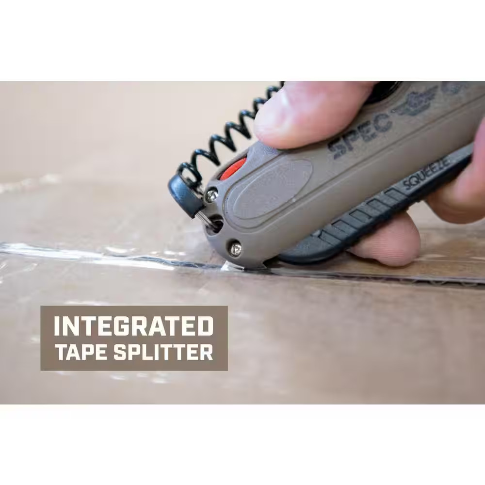 Safety Knife Box Cutter, Includes Holster & Lanyard