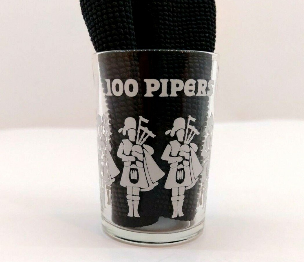 100 Pipers Clear Shot Glass