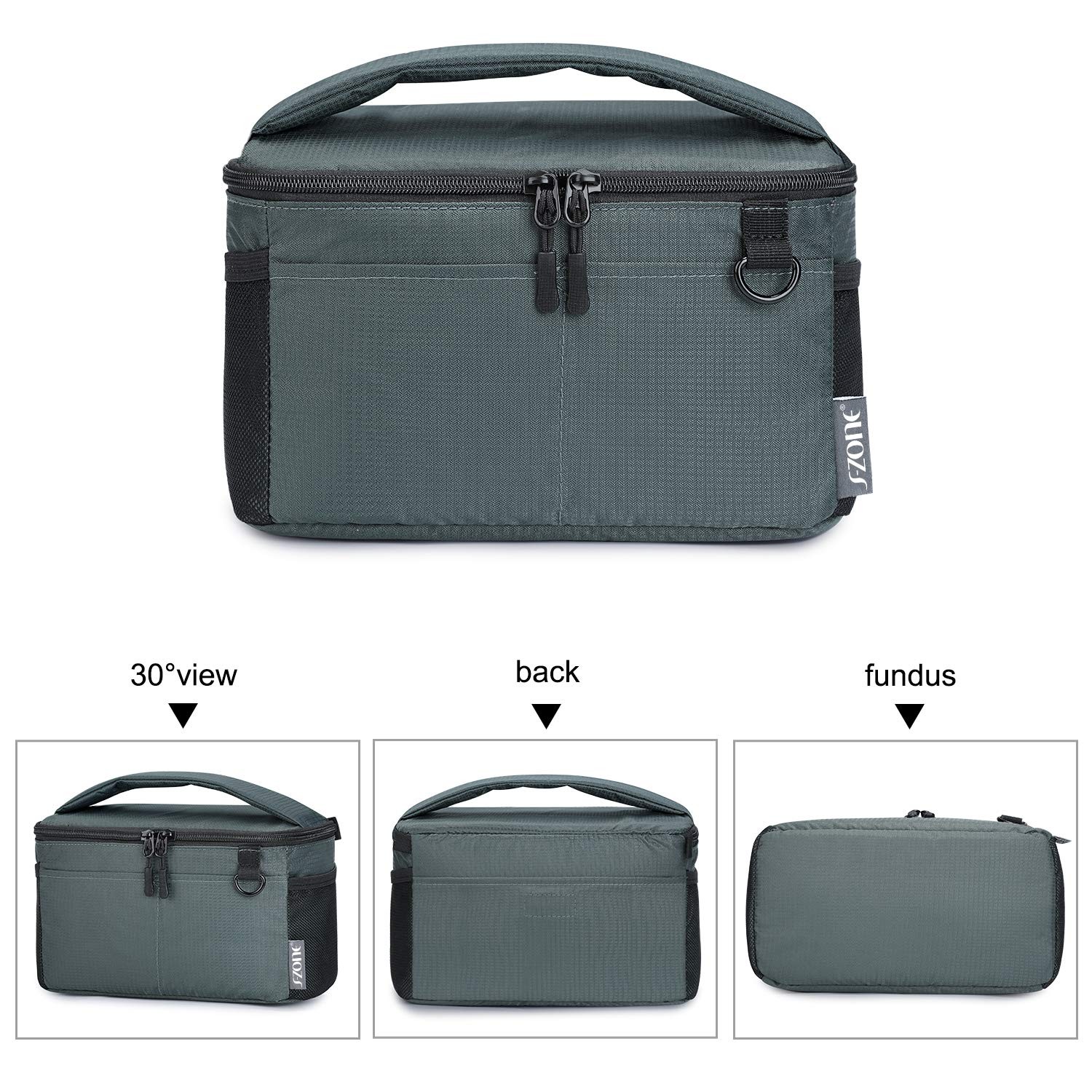 Water Resistant Camera Insert Bag With Sleeve Case Upgraded Version 2.0