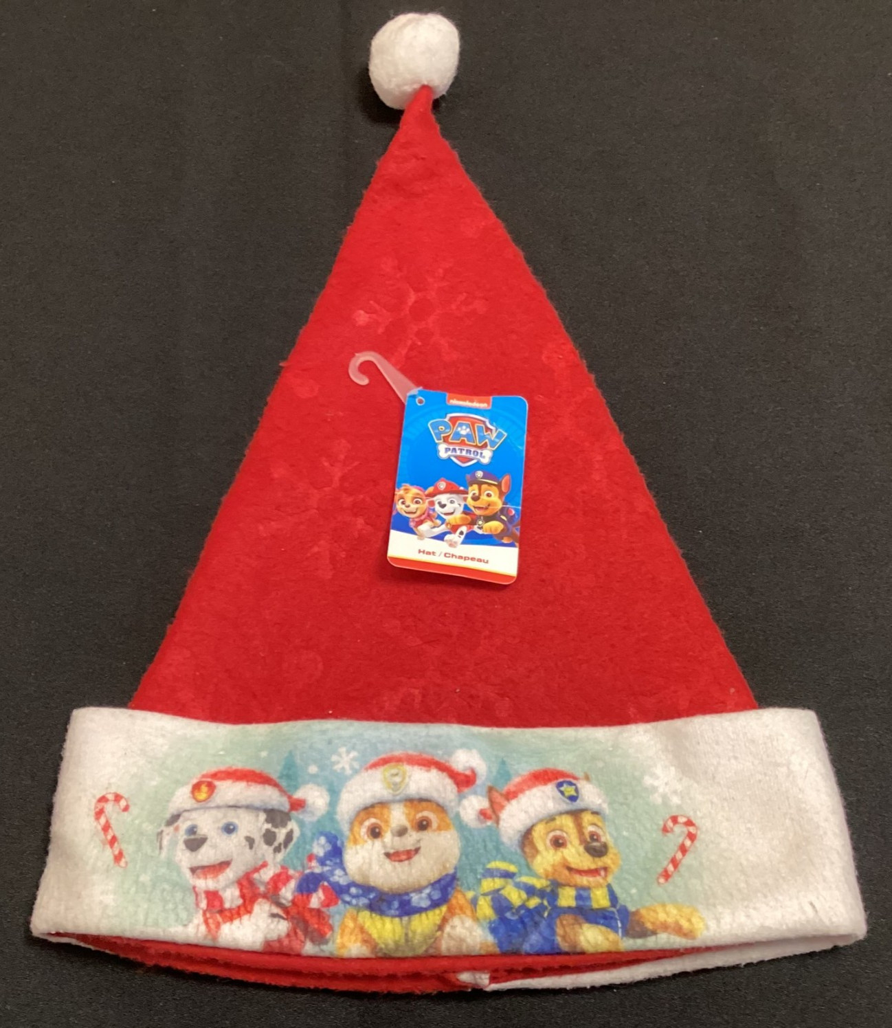 Paw Patrol Red Felt Youth Adult Santa's Hat Christmas 16" Marshall Rubble Chase