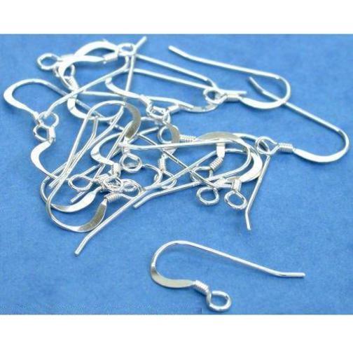 20 Sterling Silver Shepherd Hook Earrings 22 Gauge