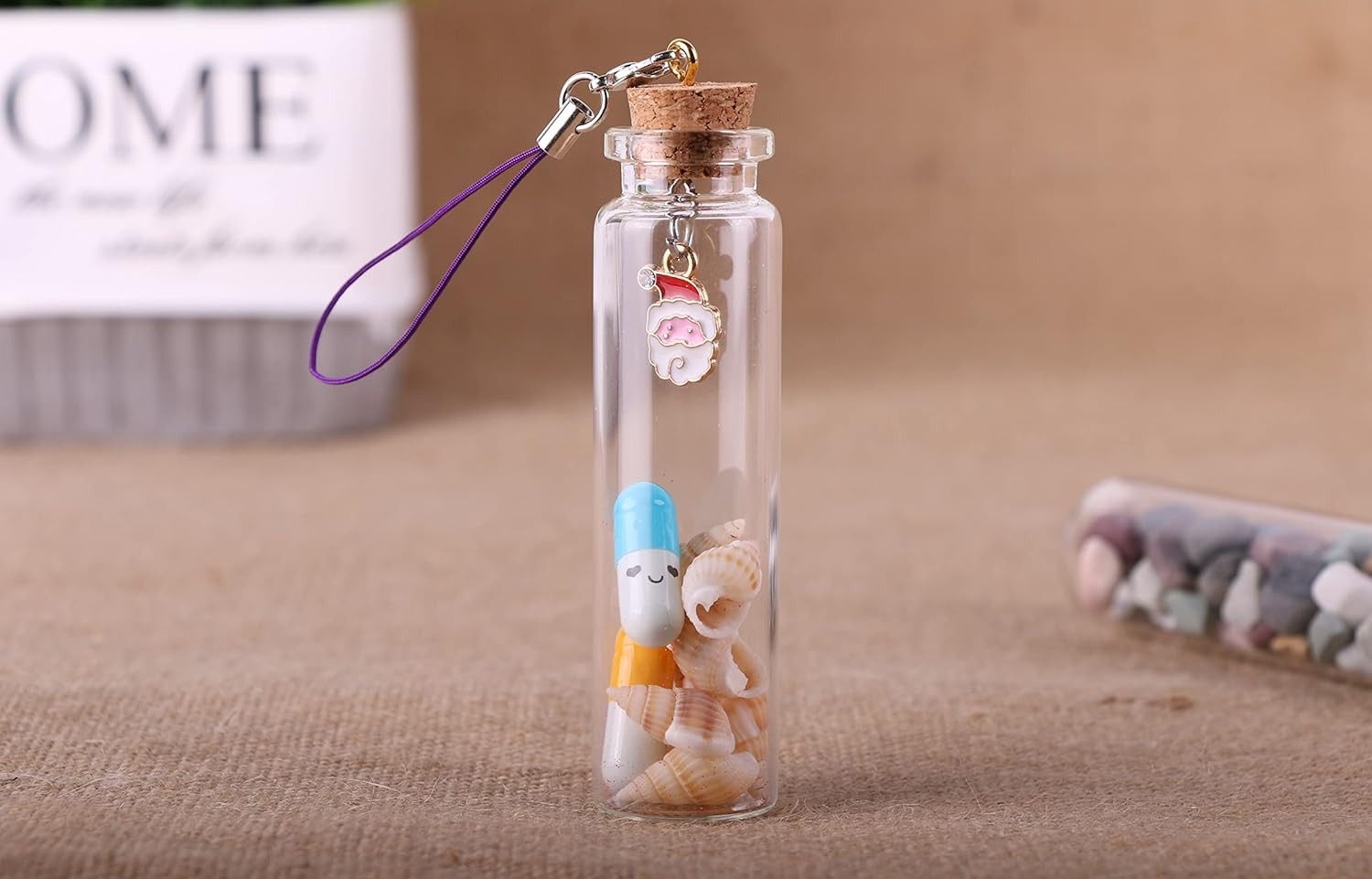 20Ml Small Glass Bottles,Tiny Glass Vials,Jars with Cork Stoppers,Message Bot...
