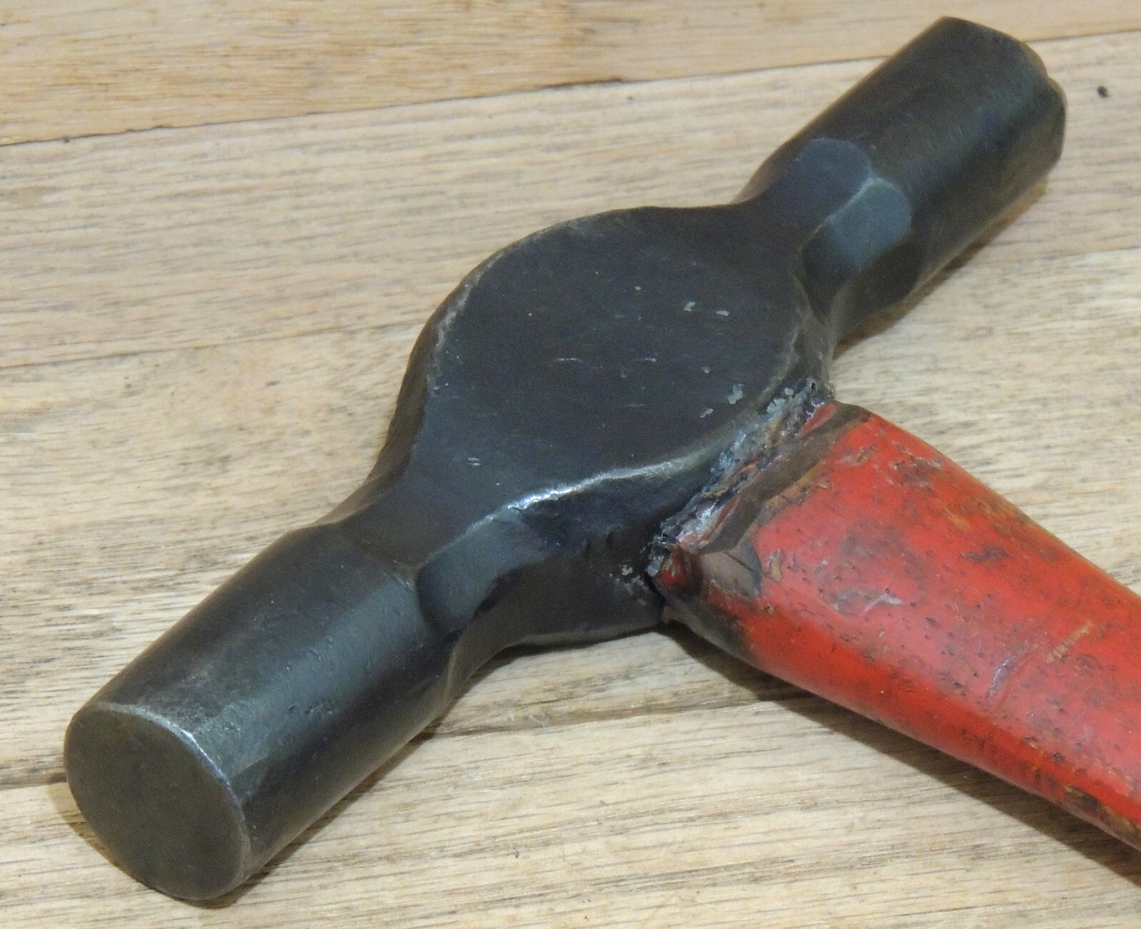 HAND FORGED CLOVER LEAF MARKING HAMMER-BLACKSMITH MADE-ANTIQUE TOOL