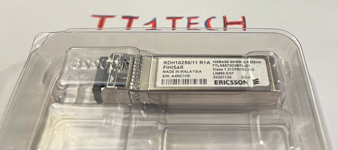 Ericsson/Finisar | RDH10250/11 R1A | FTLX8573D3BTL-E7 | 10GBASE-SR/SW MM 850nm