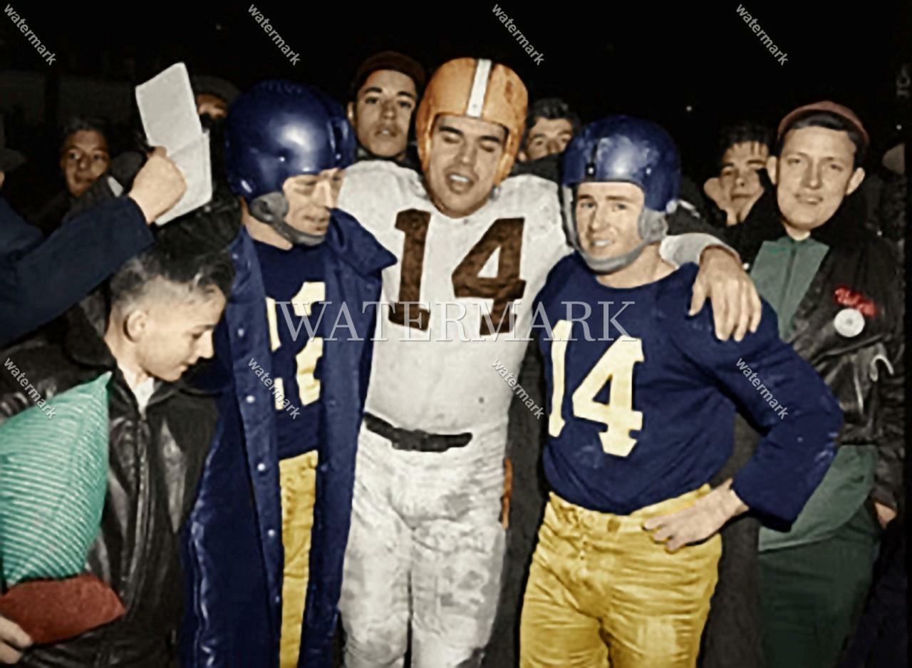 DI750 Volney Skeet Quinlan & Otto Graham Browns 8x10 11x14 16x20 Colorized Photo