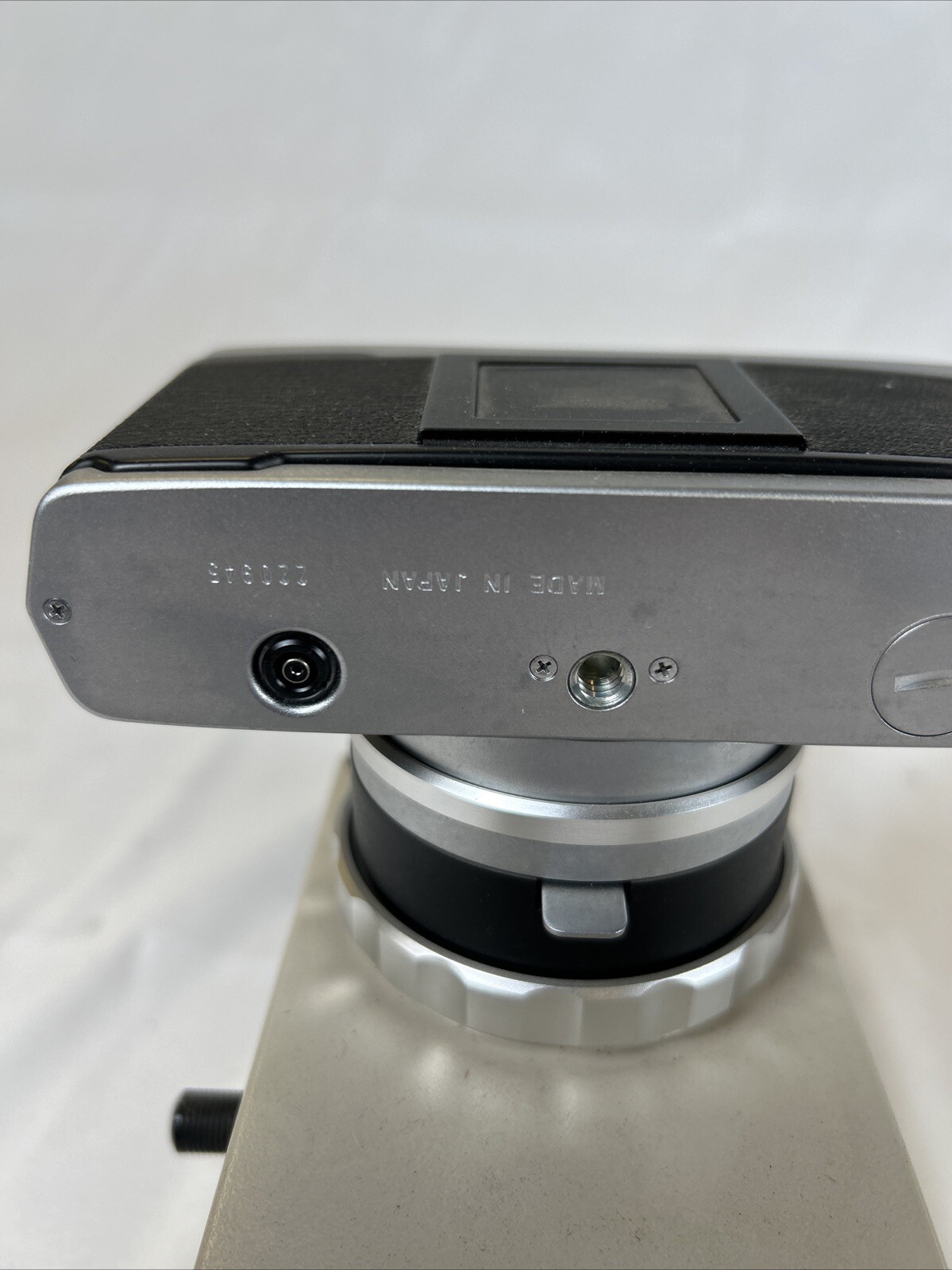 Vintage Olympus Microscope Camera And Adapter
