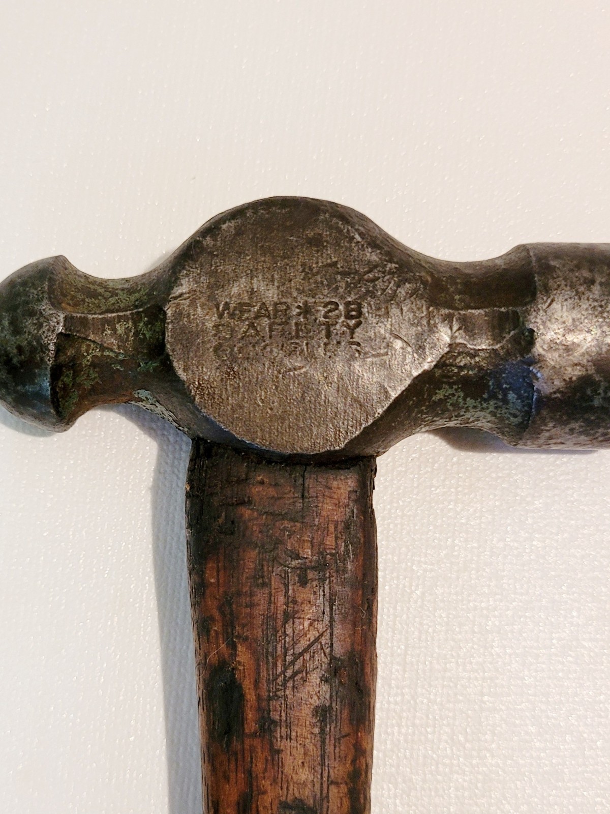 (3) VINTAGE CRAFTSMAN BALL PEEN HAMMERS--ALL 3 HAVE TIGHT WOOD HANDLES